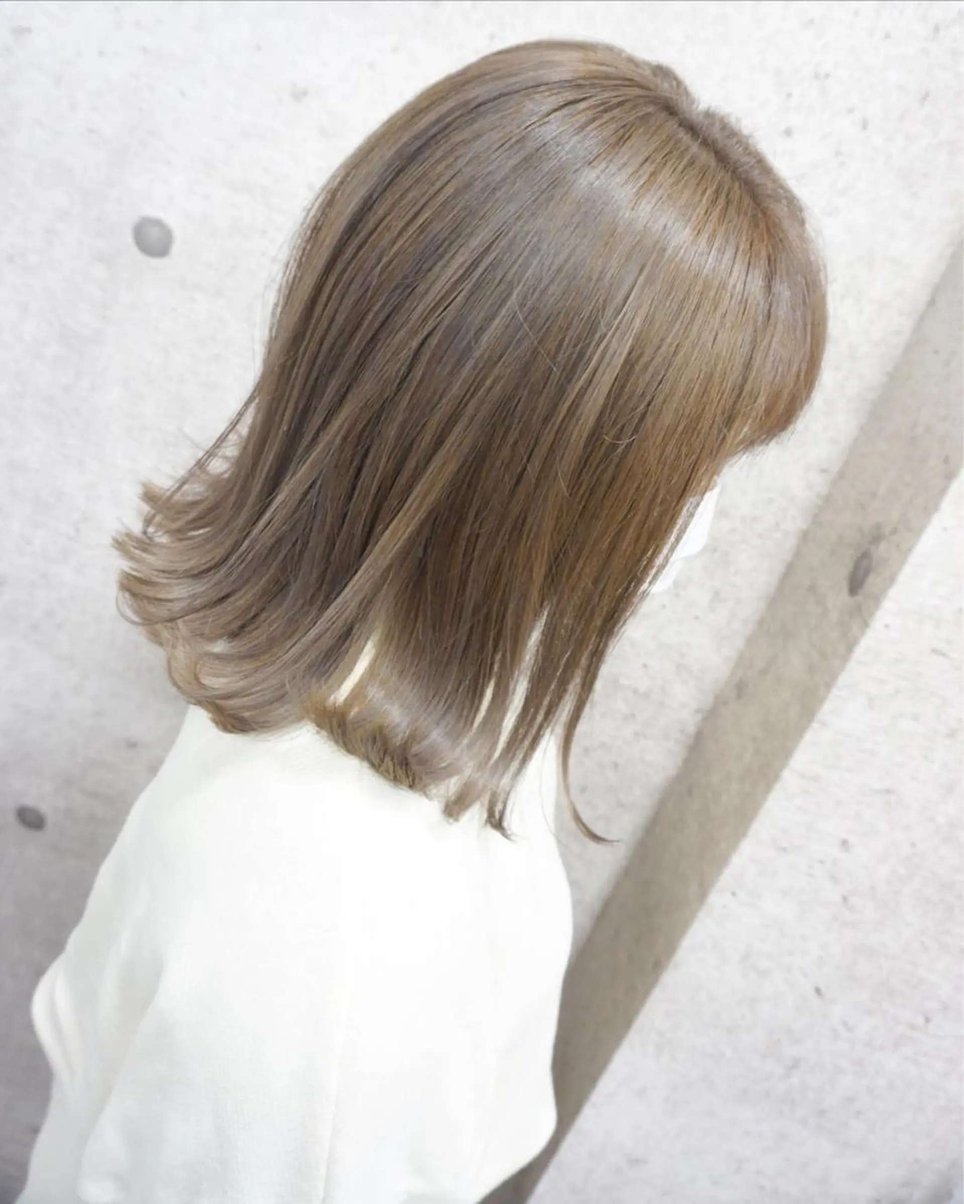 ミディアム ボブ 外ハネヘア ヘアカラー トリートメント hair teria ryu 大塚のヘアスタイル