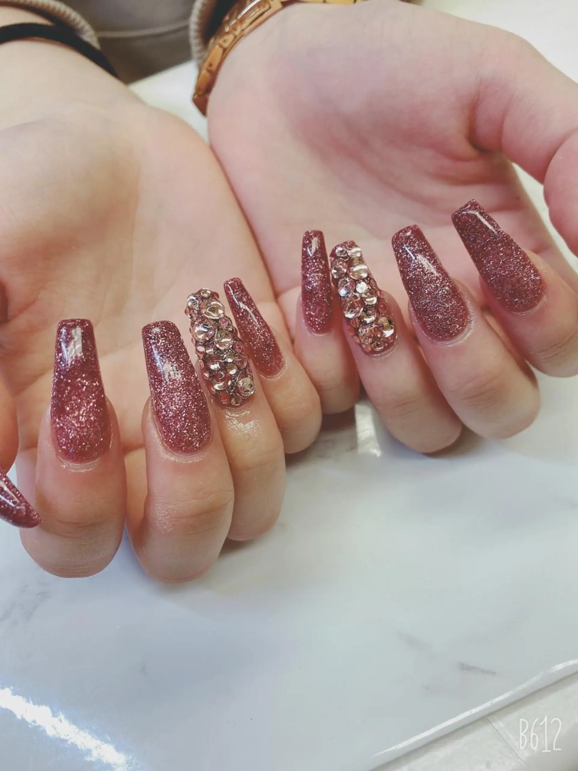 セミロング ハンドネイル JNA認定講師🌸 RIEのネイルデザイン