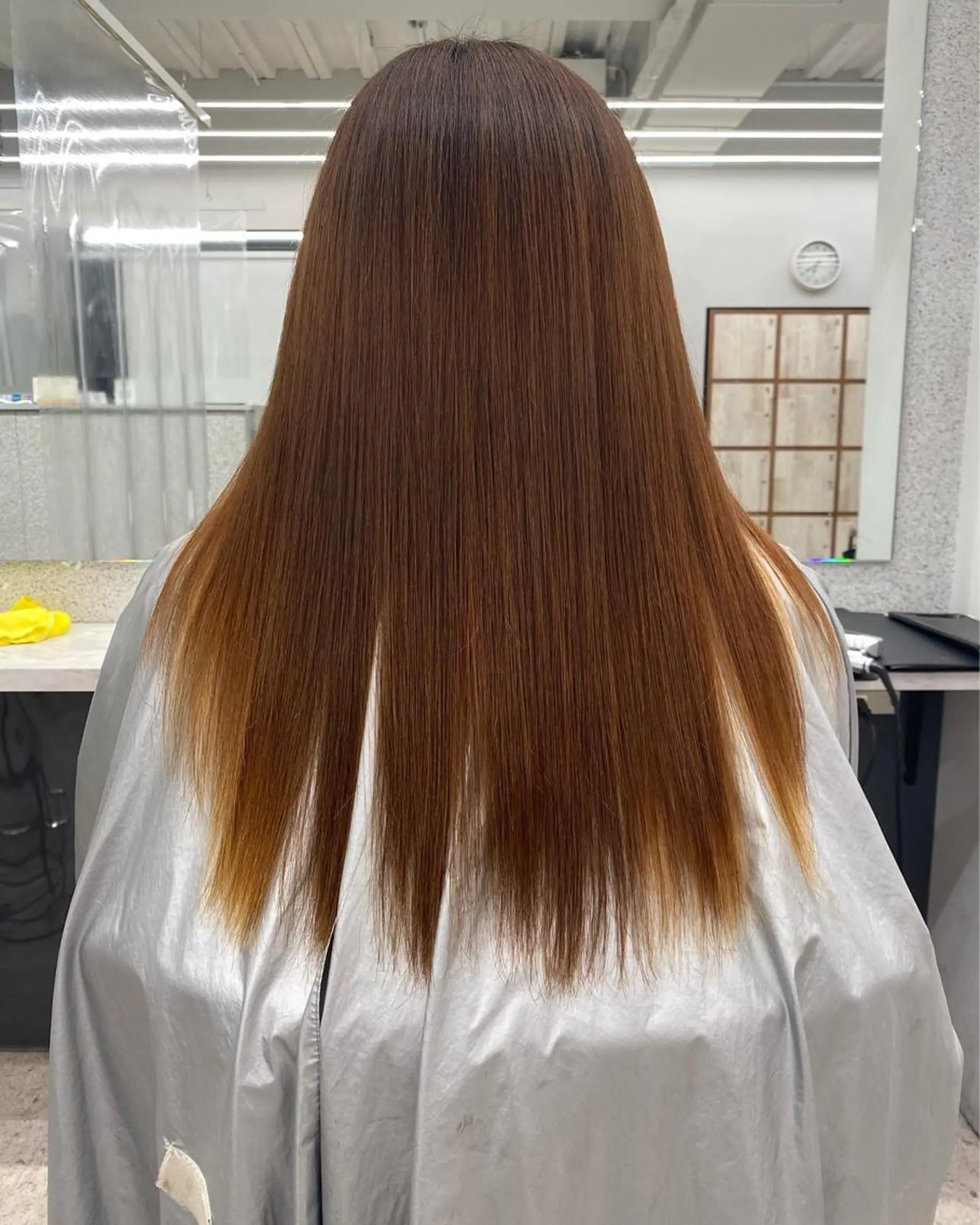 ロング 京都レイヤーカット/ 縮毛矯正/羽柴りくのヘアスタイル