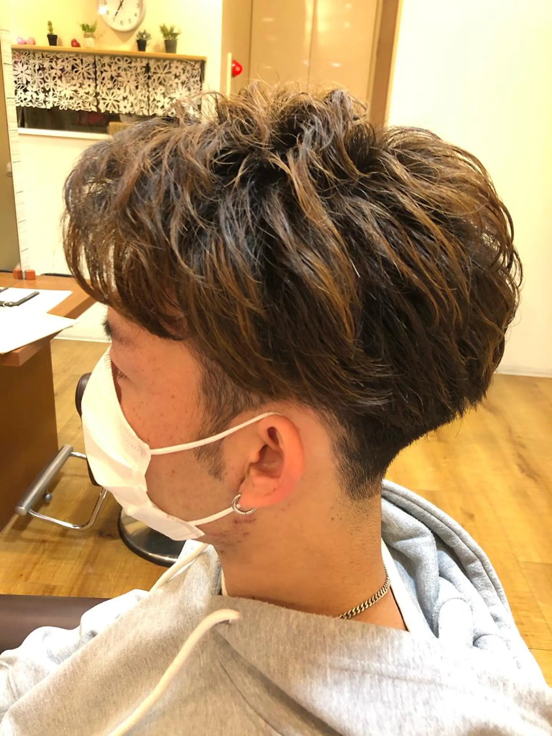 パーマ メンズ 本多 美羽のヘアスタイル