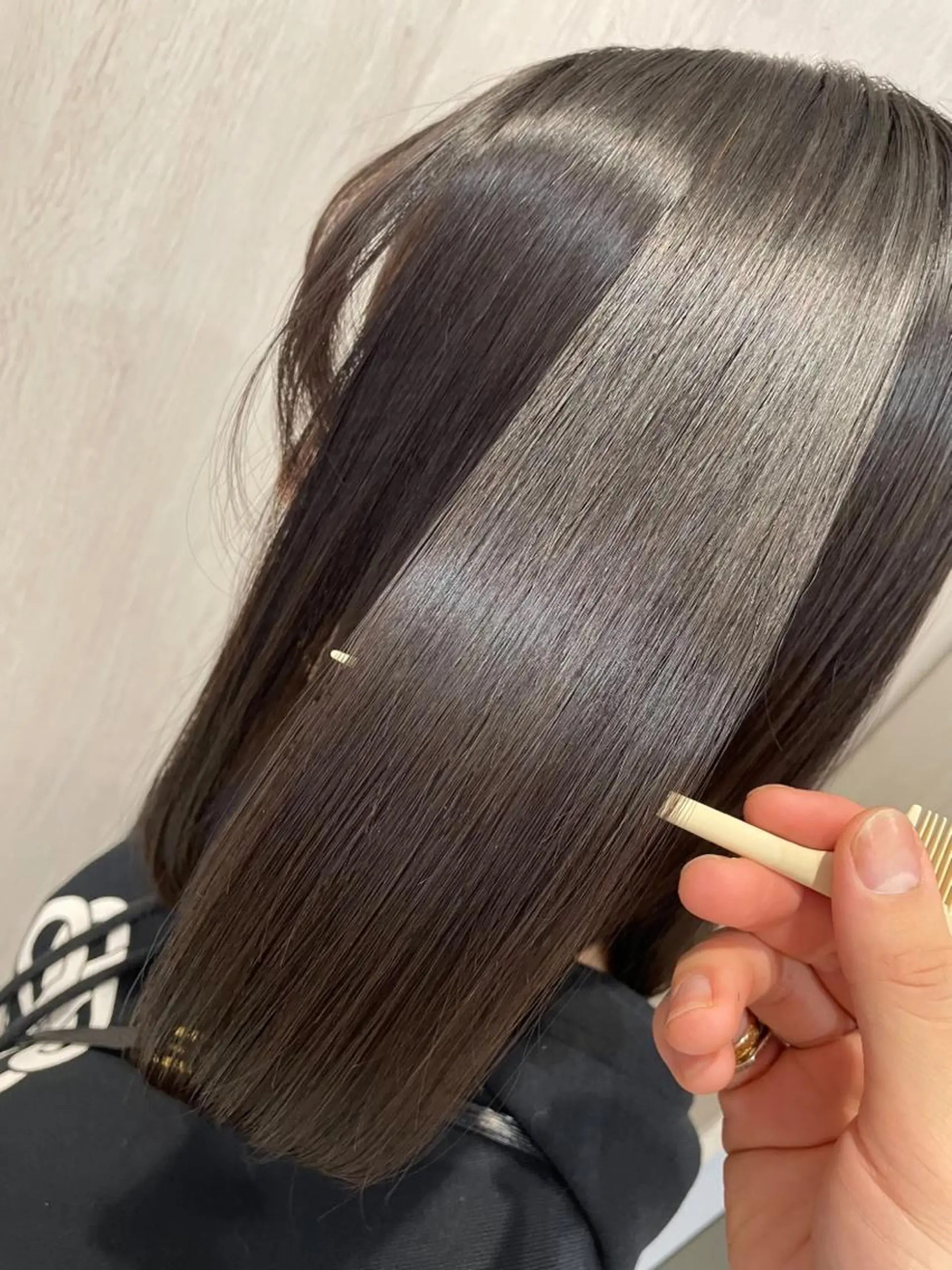 ミディアム ヘアアレンジ 縮毛矯正 金森 斗夢のヘアスタイル