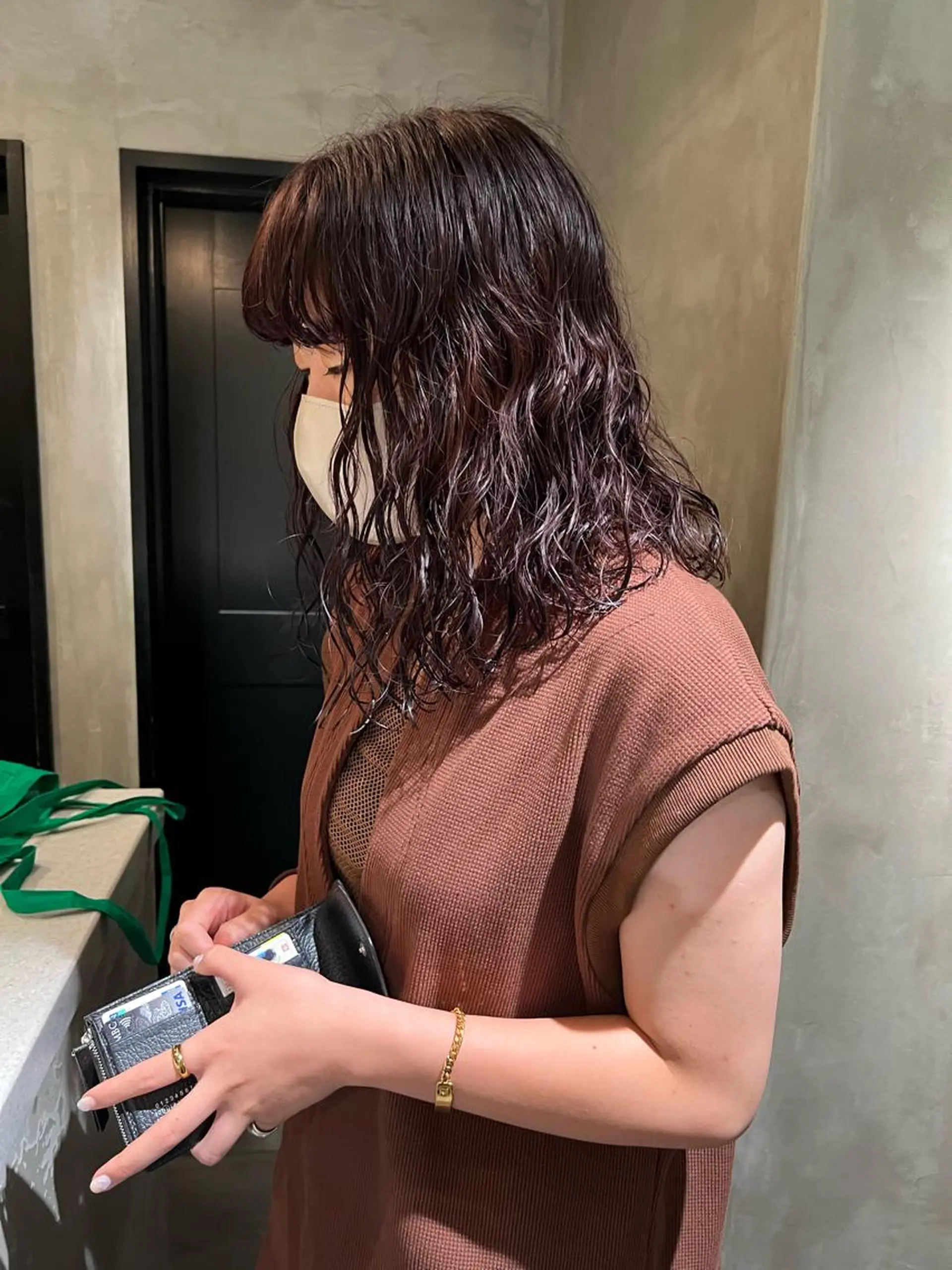 セミロング カラー パーマ カット パーマ トリートメント アンニュイヘア🪽 ayumiのヘアスタイル