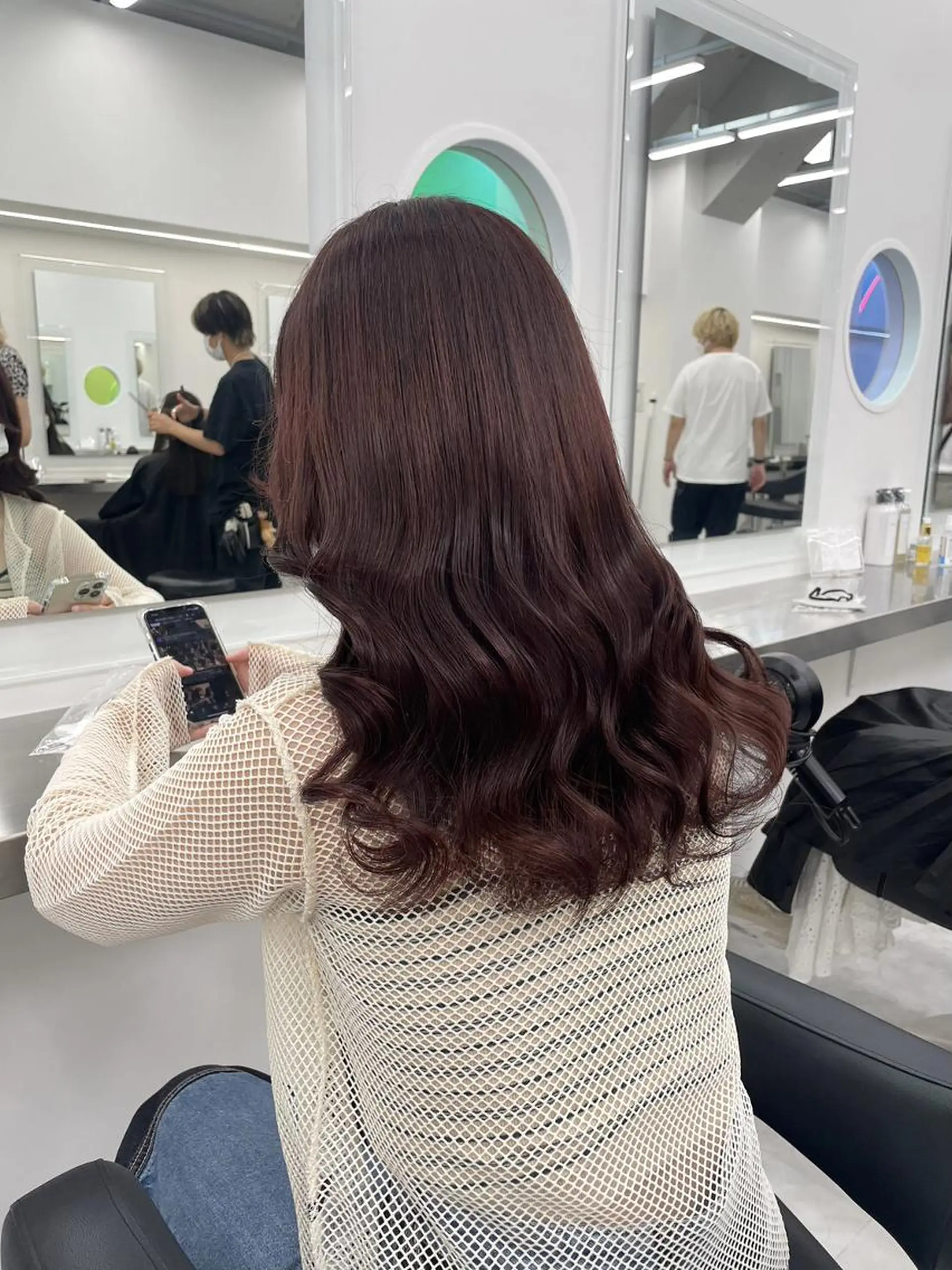 ロング カラー ヘアアレンジ ヘアカラー ピンク・ベージュ🩰 カラー🫧とらのヘアスタイル
