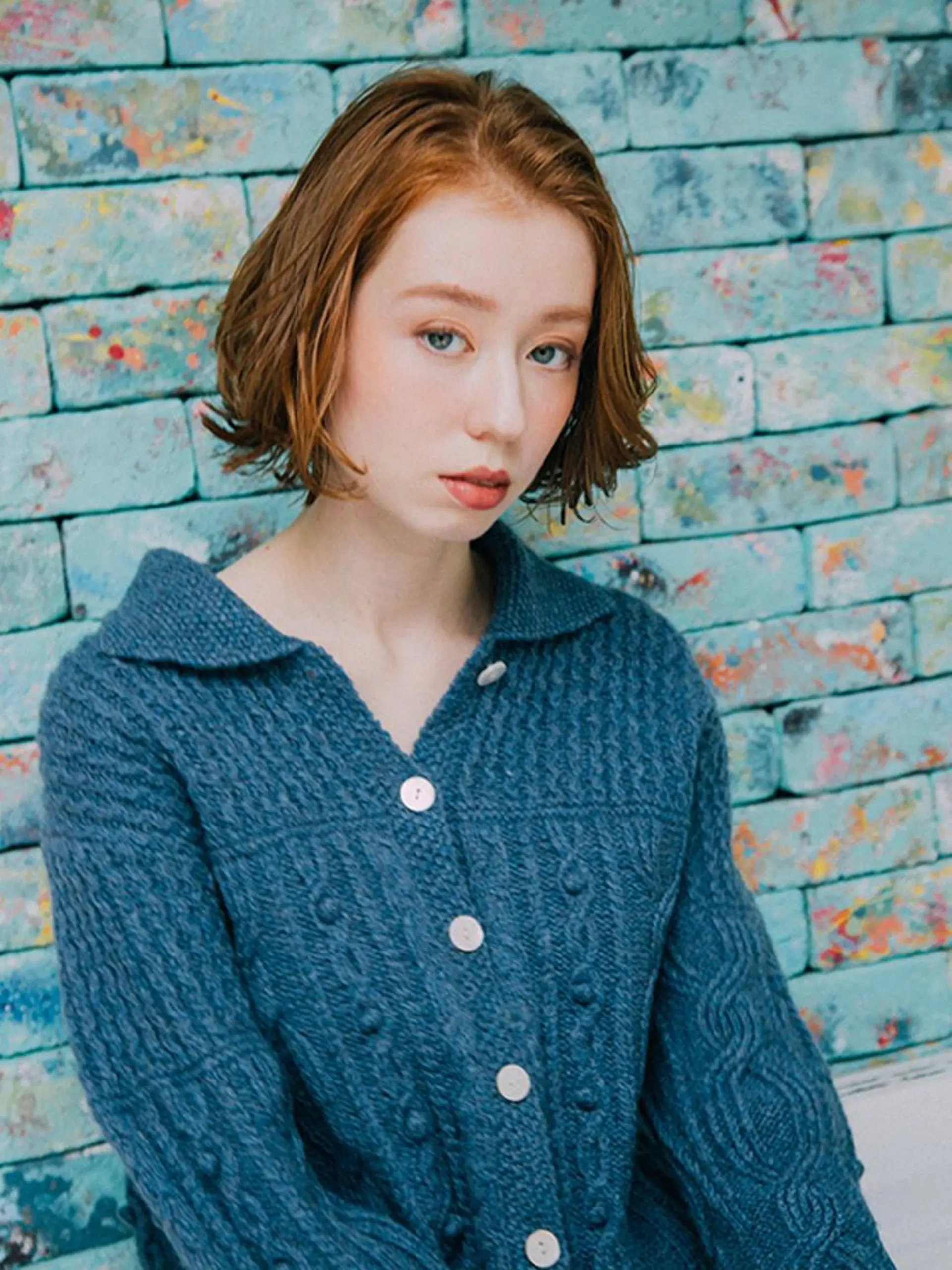 ミディアム カラー パーマ ヘアアレンジ 【公式】amble luxe池袋東口🩷のヘアスタイル