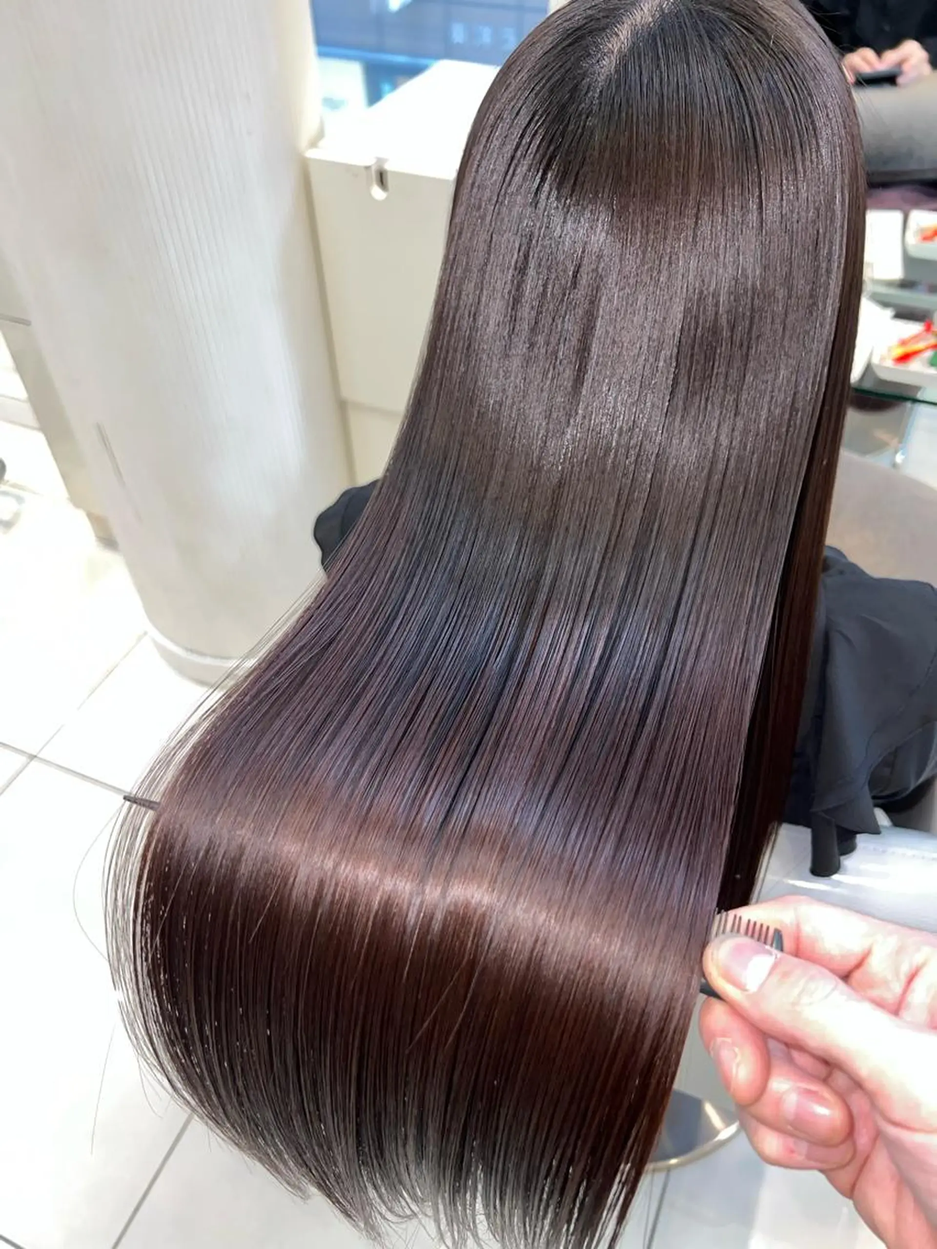 ロング カット トリートメント 縮毛矯正/髪質改善 /ブリーチ/東陽町✨のヘアスタイル