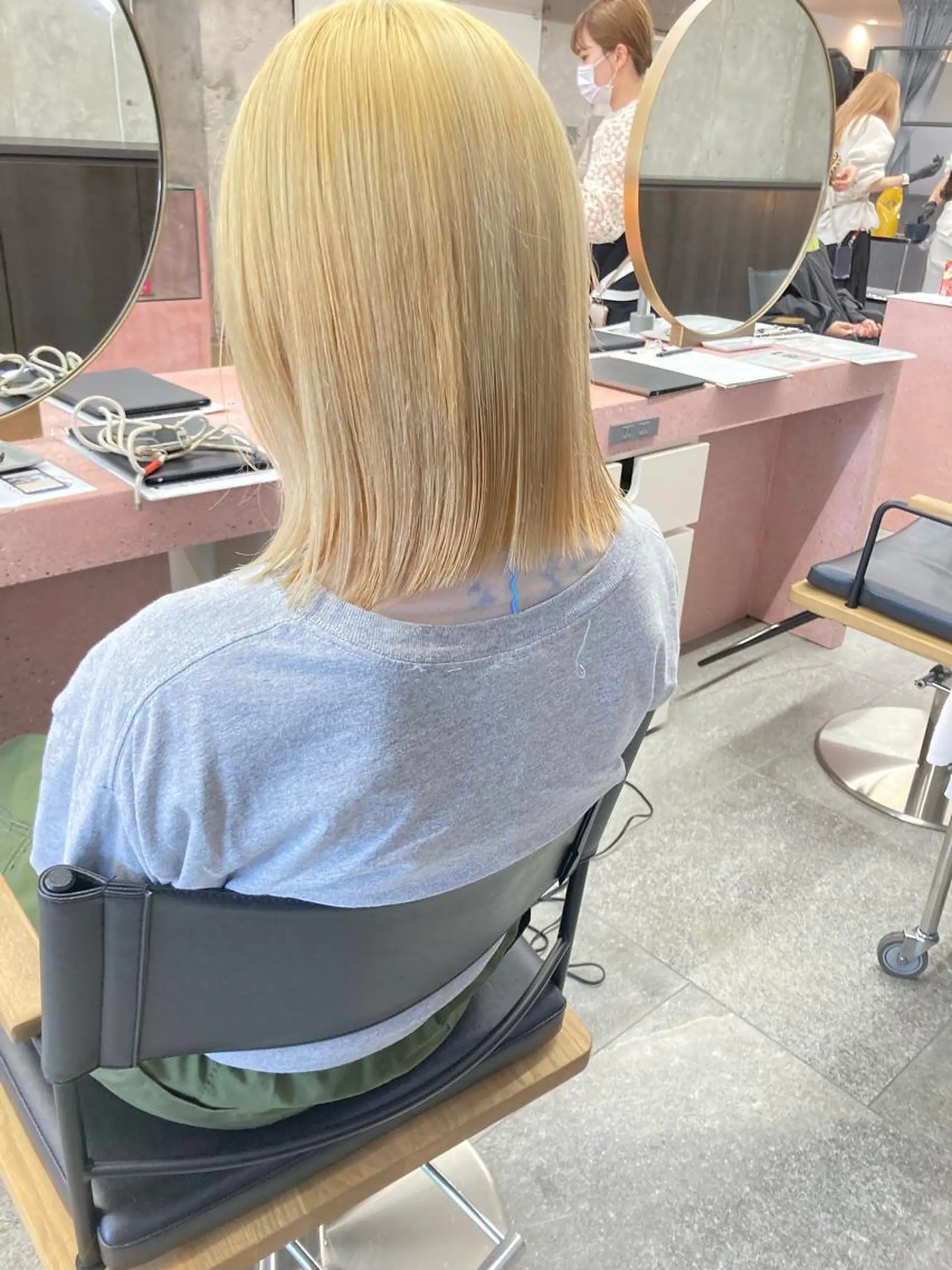 ミディアム カラー ブリーチ 小木曽智美 /ボブ/ショートのヘアスタイル