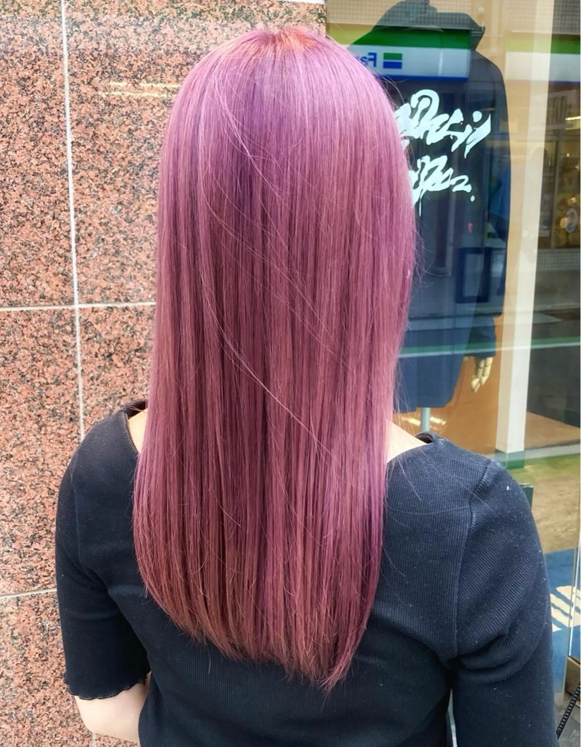 ロング カラー ブリーチ ラベンダーカラー ピンクカラー aDALil川越 ⭐️Arisaのヘアスタイル