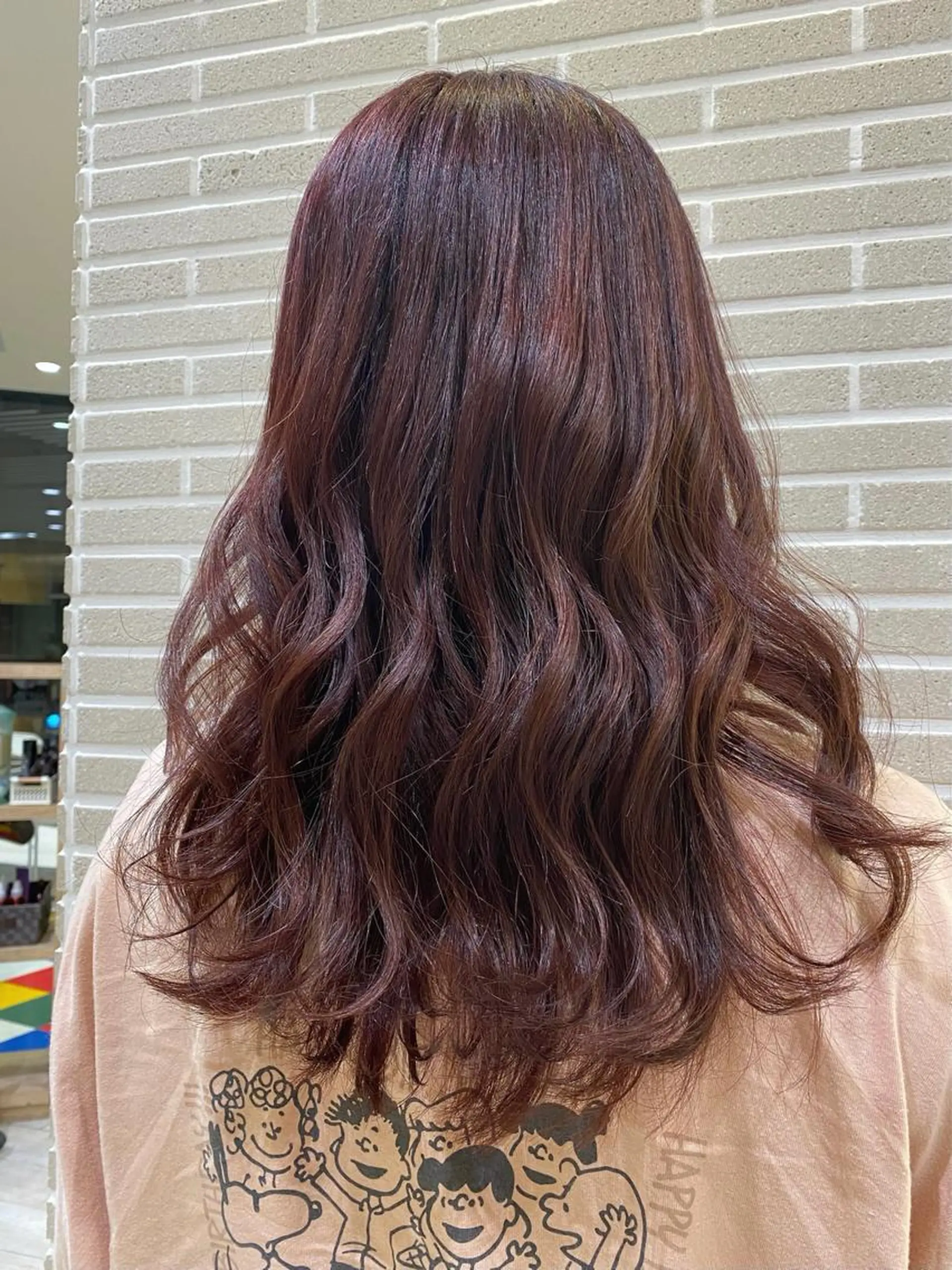 セミロング カット ヘアカラー トリートメント 植田 菜月のヘアスタイル