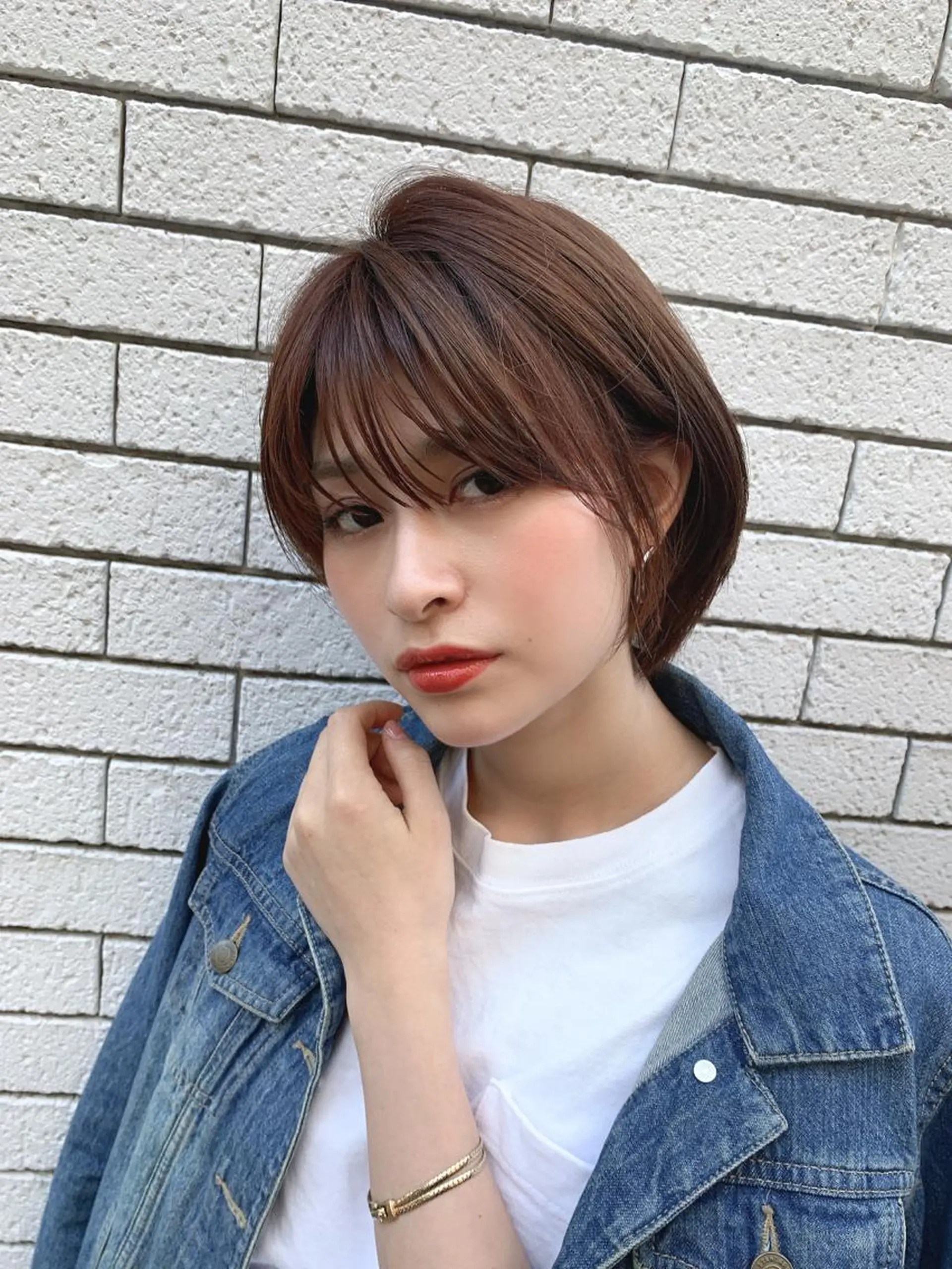 ショート ボブ レイヤー/韓国❣️ 髪質改善/e_kiのヘアスタイル