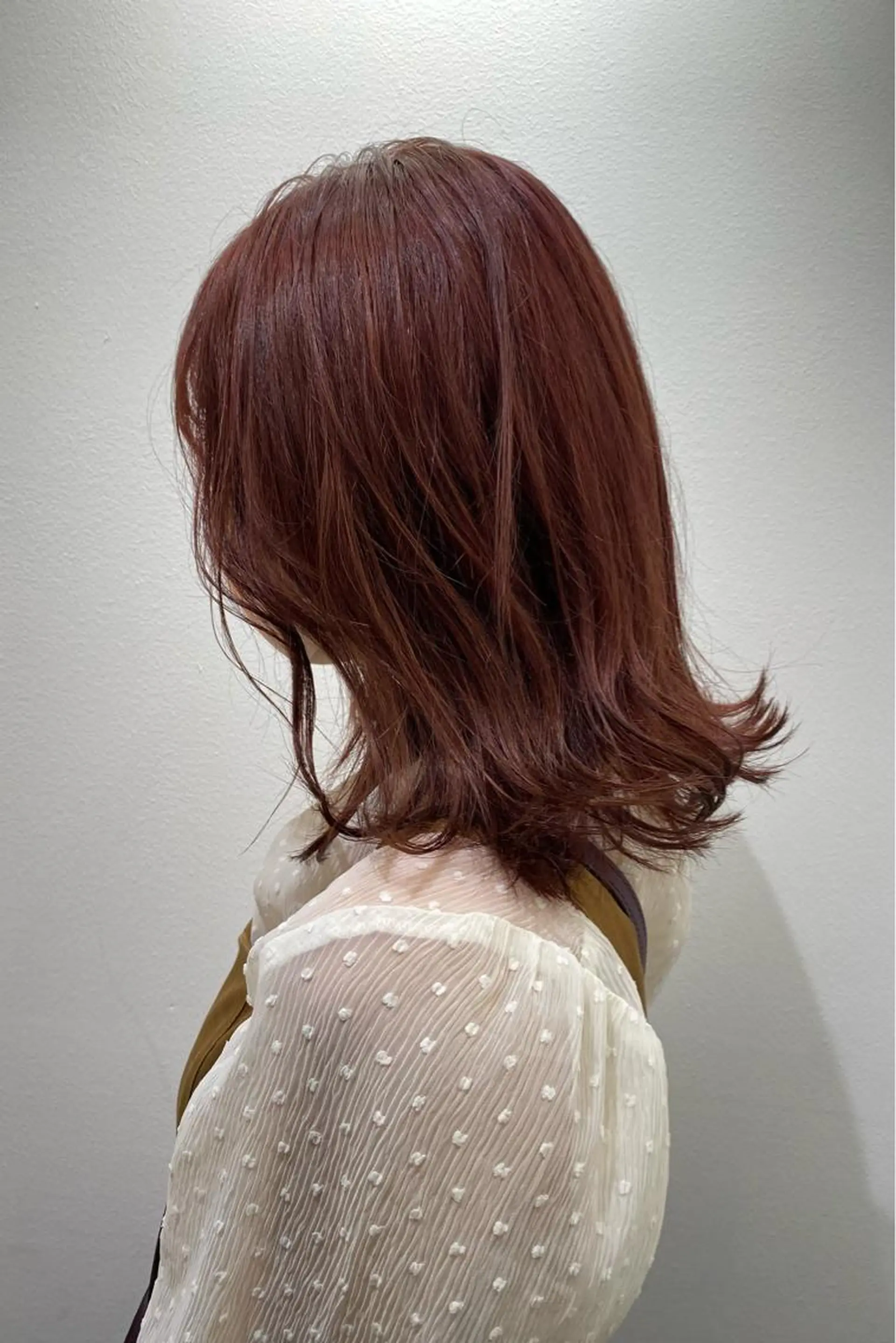 ミディアム カット ヘアカラー トリートメント ちばた/レイヤー 似合わせ/大阪中津のヘアスタイル