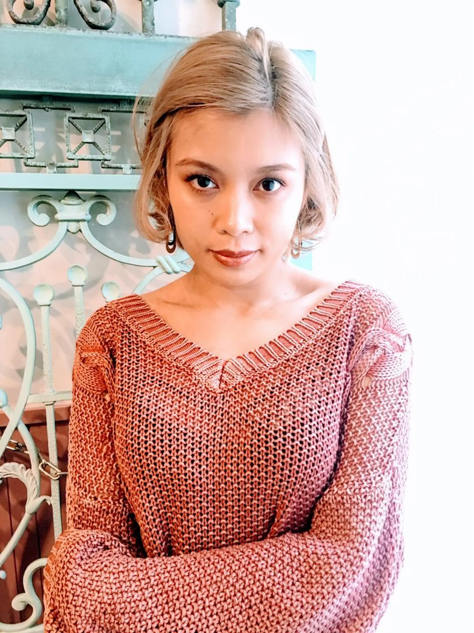 ショート カラー パーマ ヘアアレンジ 表参道Lise おおいしおりのヘアスタイル