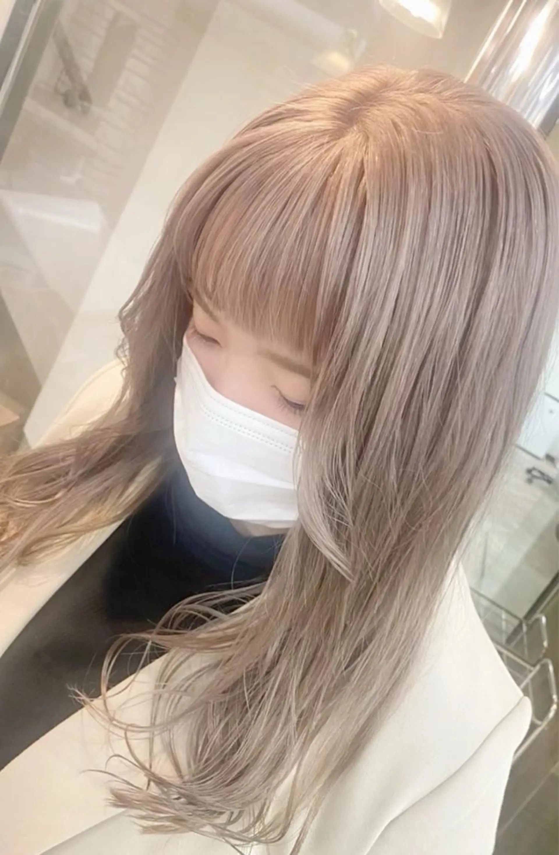 ミディアム ✨艶感/透け感✨Sherry所属・艶髪/ハイトーン Sherryのヘアスタイル