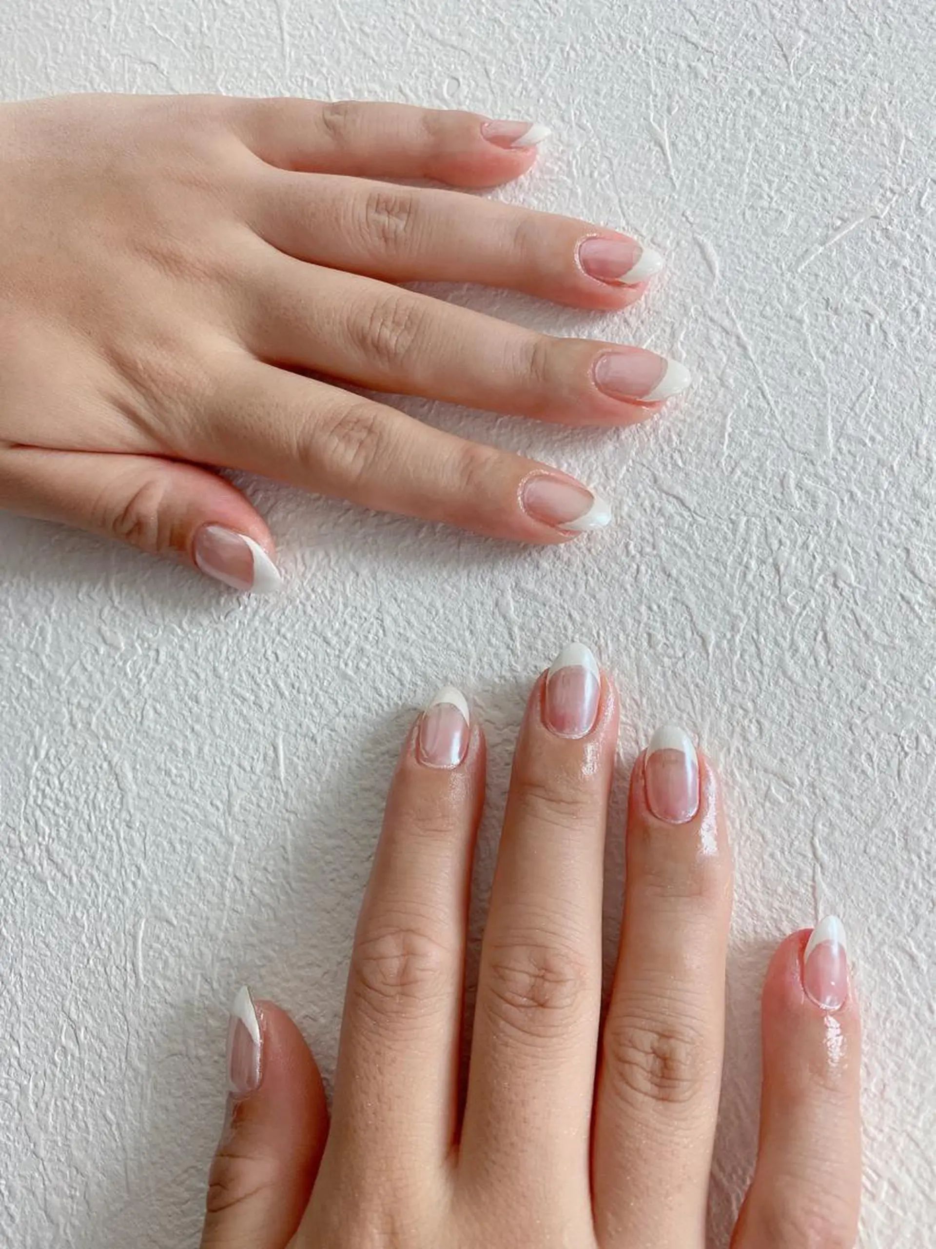 ネイル フレンチネイル ミラーネイル 持ち込み Jasmine nailsalon所属・ジャスミン ネイルサロンのネイルデザイン