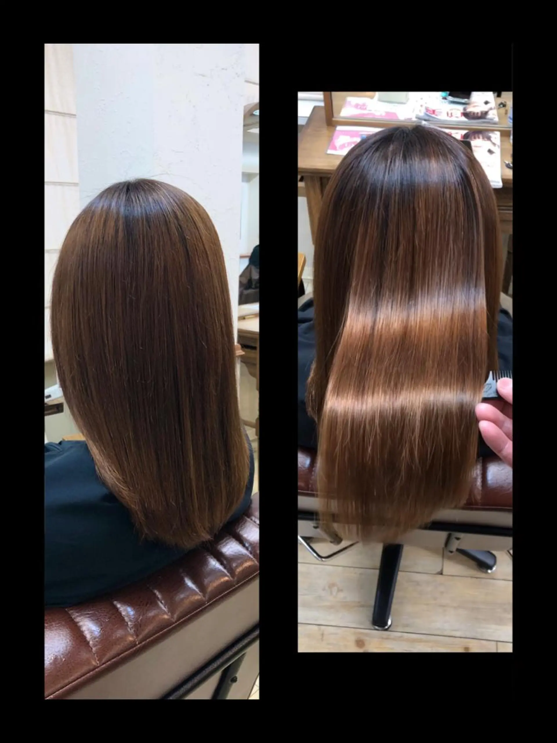 セミロング カット 縮毛矯正 トリートメント classic所属・髪質改善個室サロン' 縮毛矯正・艶カラーのヘアスタイル
