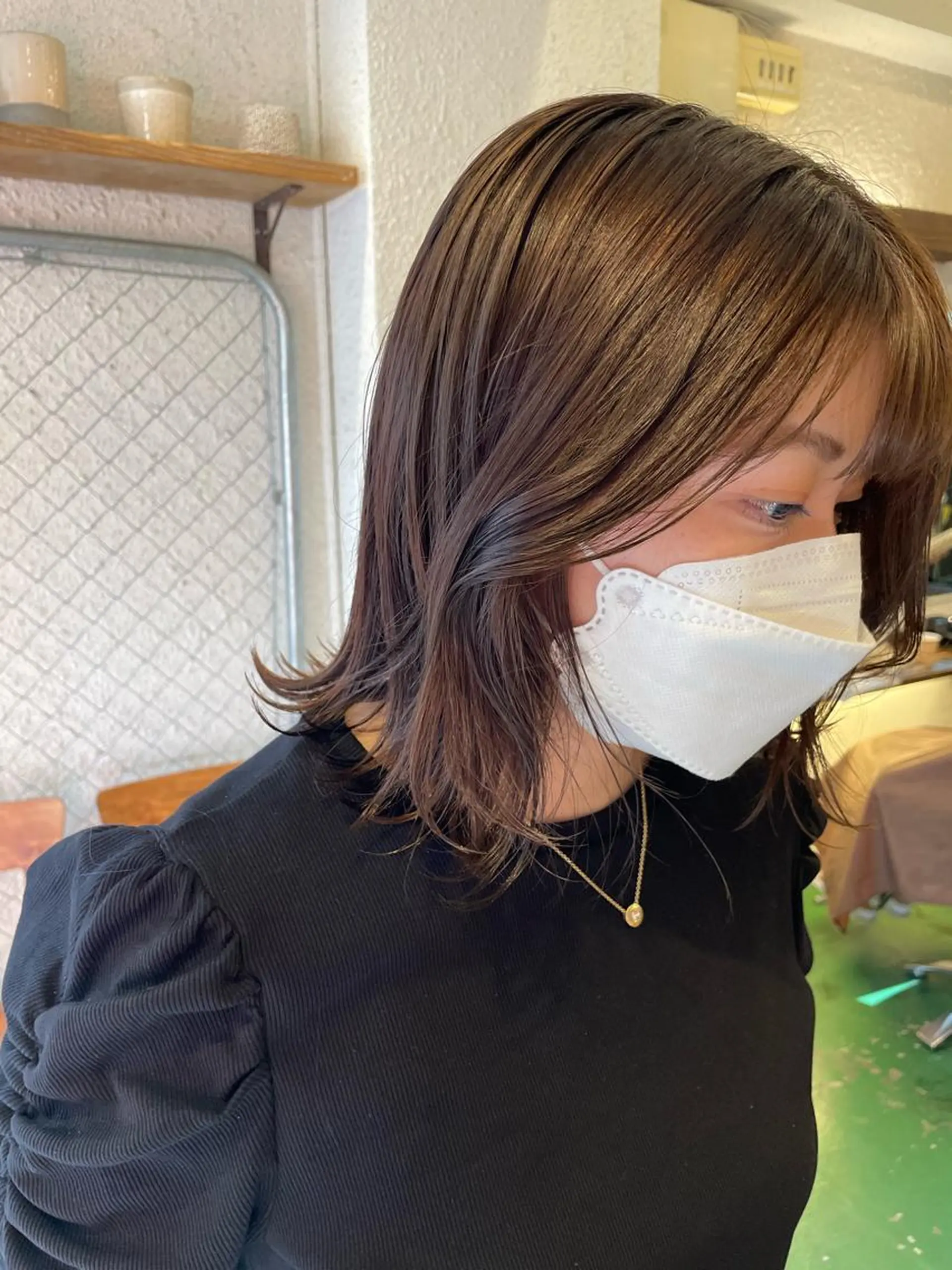 ミディアム カラー カット ヘアカラー トリートメント SALOWIN下北沢所属・hazuki 🌝のヘアスタイル