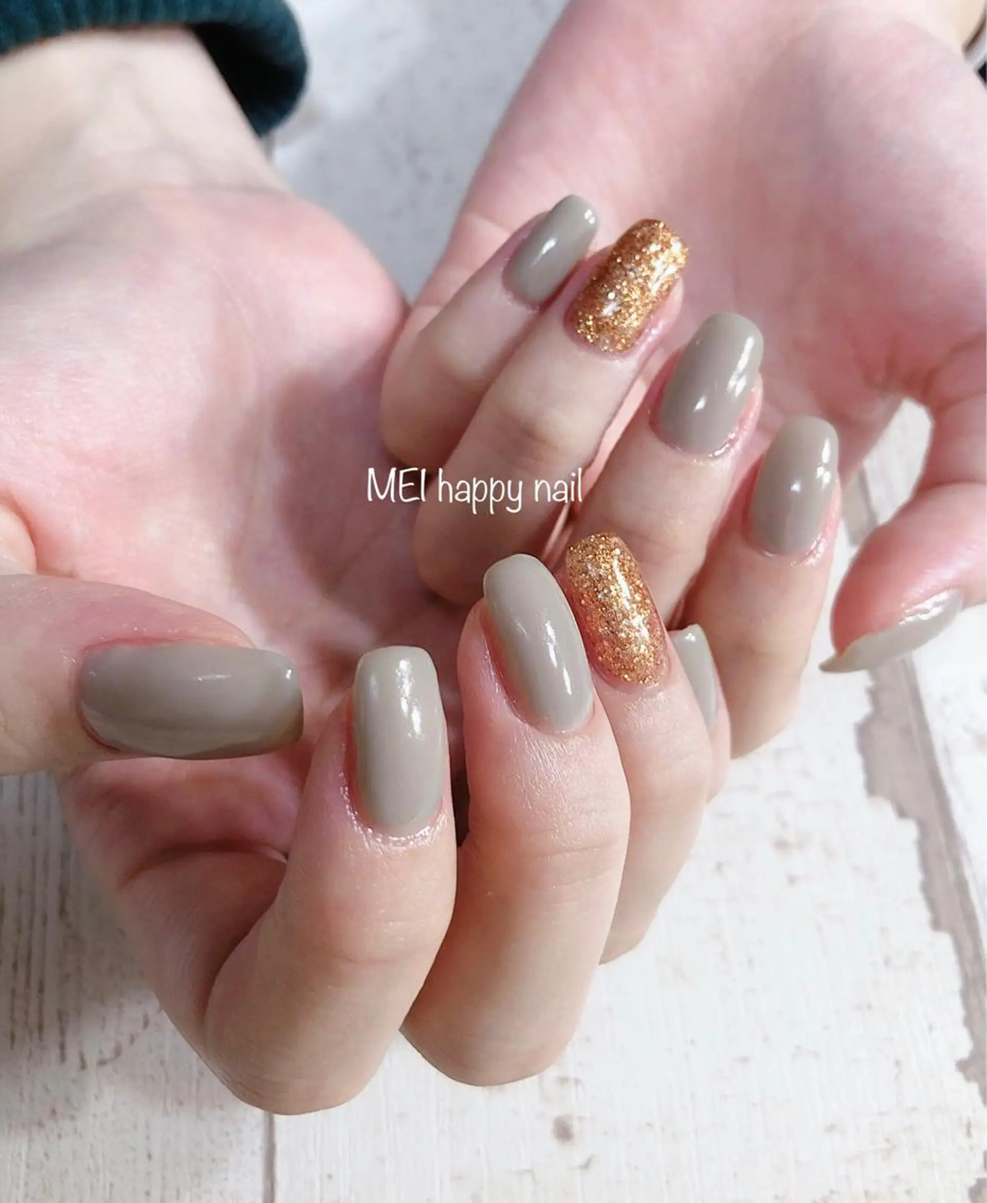 ネイル 北浦和 自爪育成ケアのネイルデザイン