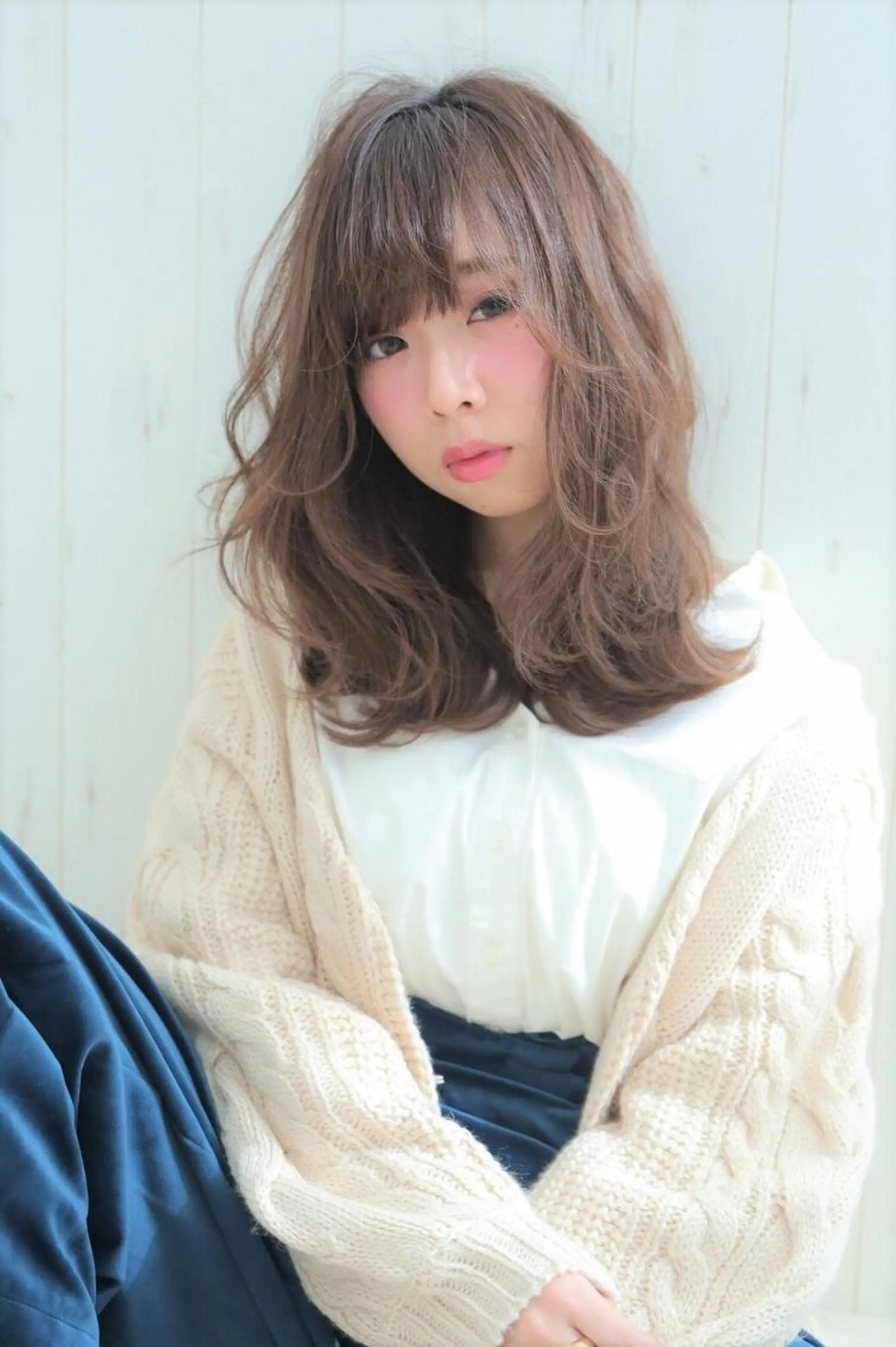 セミロング 指名支持率NO.1 スタイリストのヘアスタイル