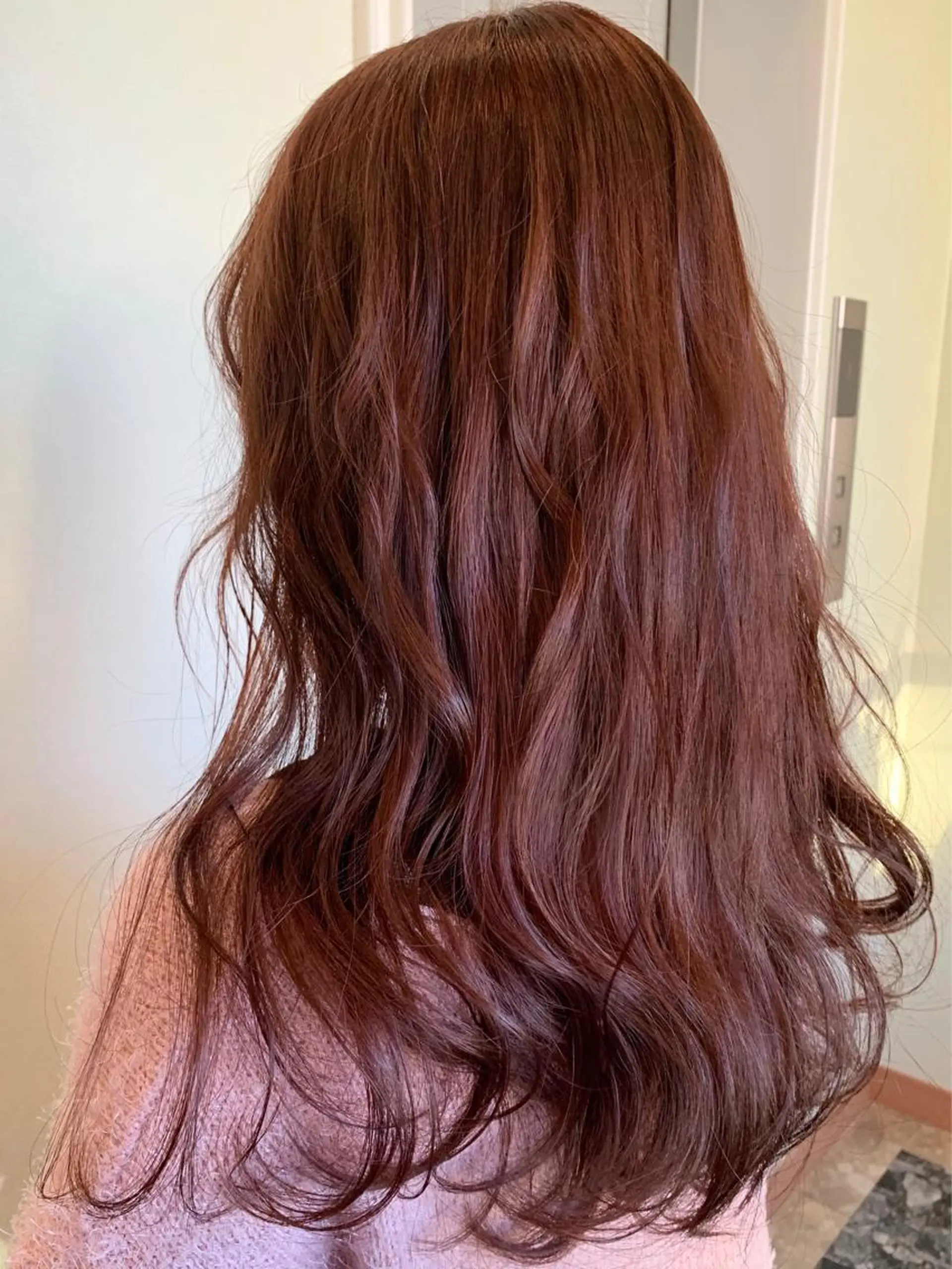 カラー カシス オレンジ ピンクカラー ヘアカラー NUMBER_ ユイナのヘアスタイル