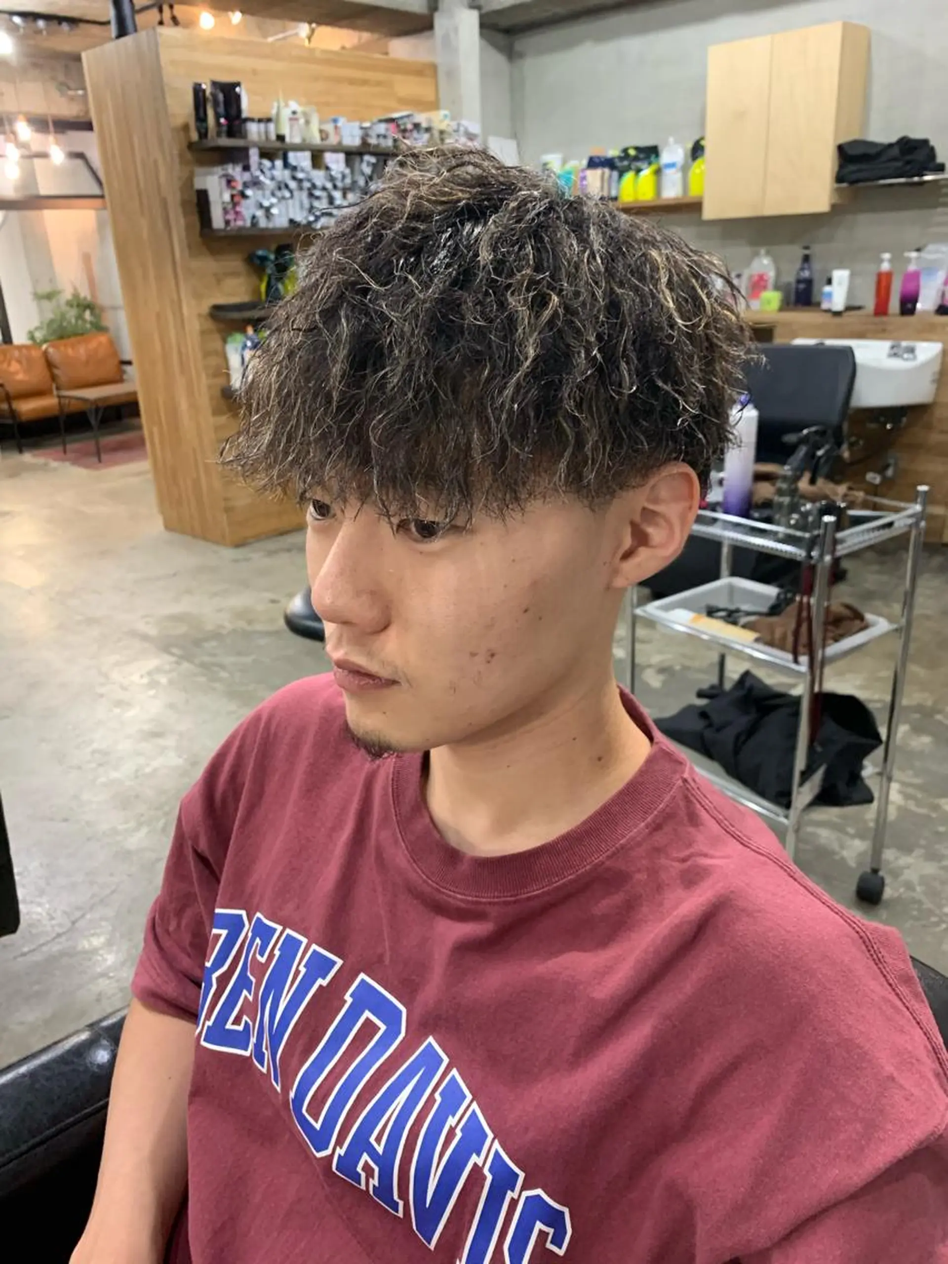 ショート メンズ カット パーマ 西村あきや トレンド韓国ヘアのヘアスタイル