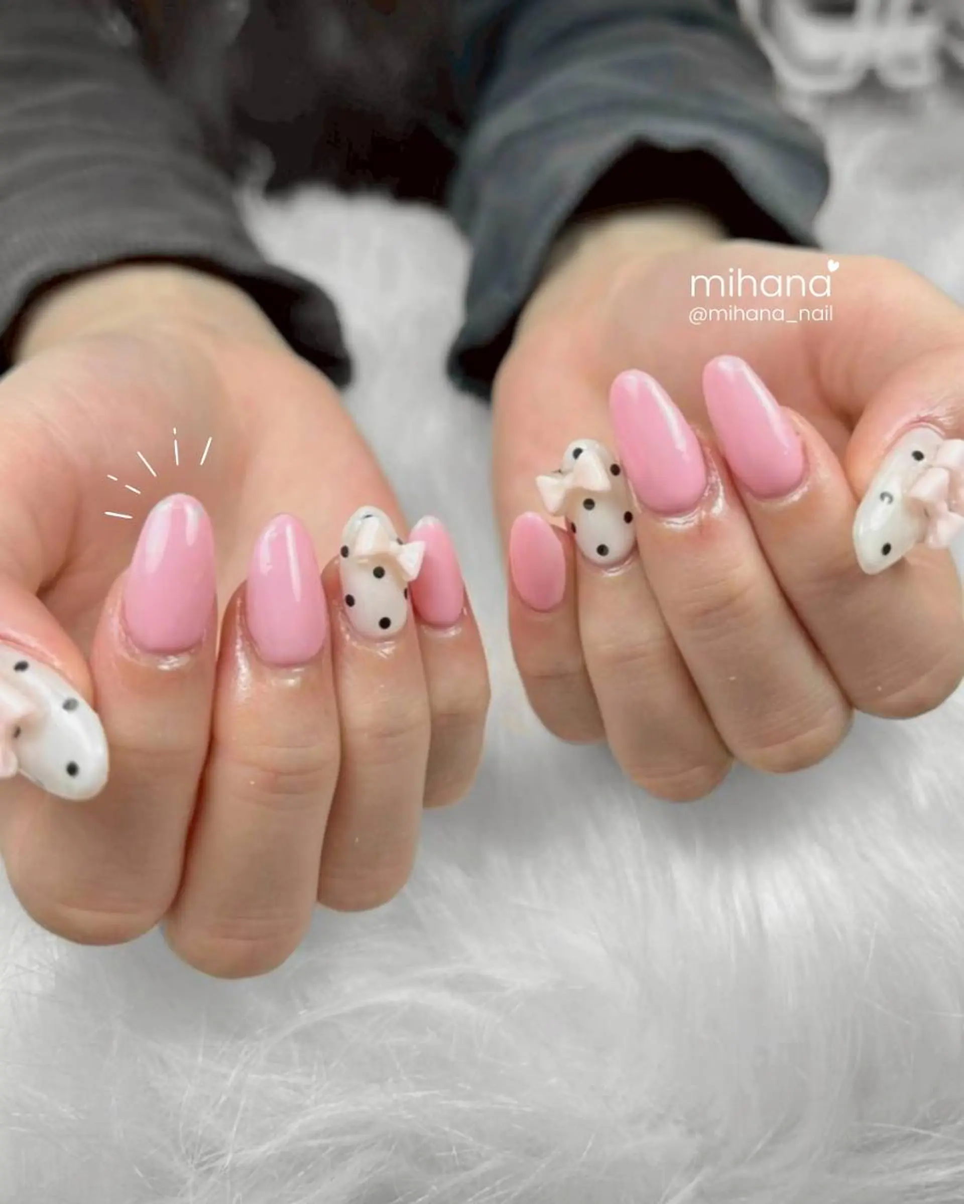 ネイル ジェルネイル 韓国ネイル パラジェル ワンホンネイル MIHANAネイル 西川口店のネイルデザイン