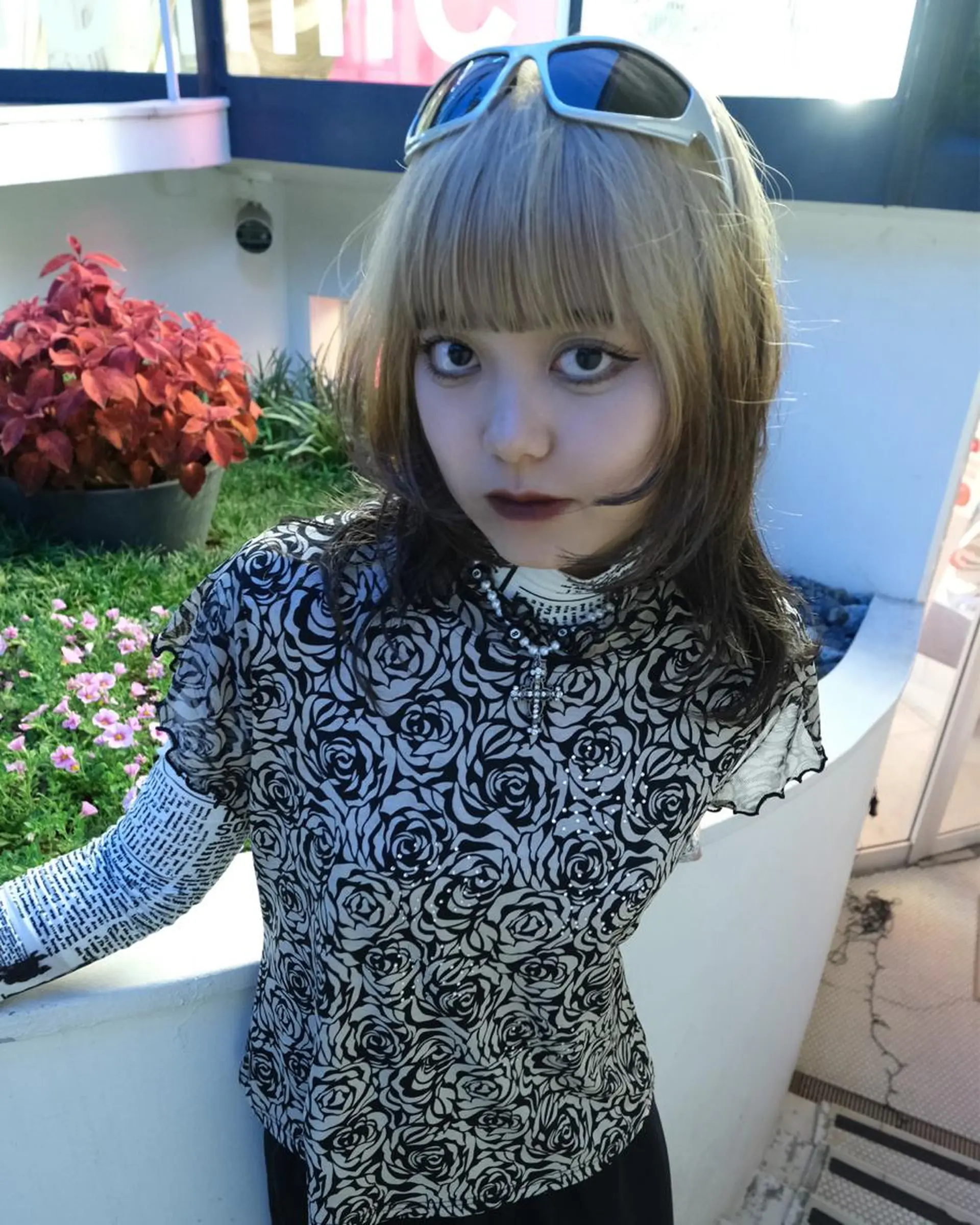 セミロング ヘアカラー @kyoniyy KYONIのヘアスタイル