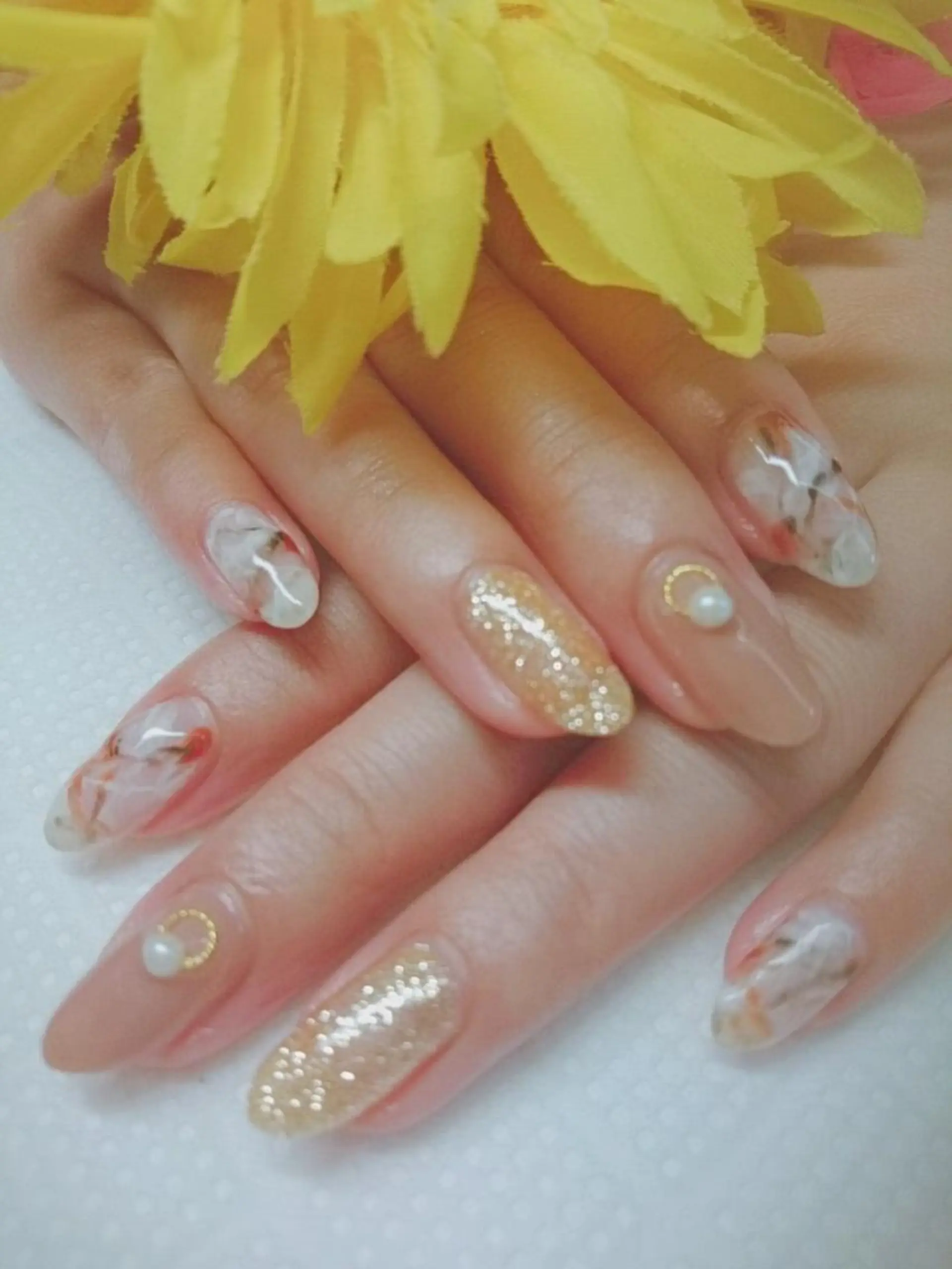 ネイル ハンドネイル ハンドケア プライベートサロン RosyLily所属・プライベートサロン Rosy Lilyのネイルデザイン