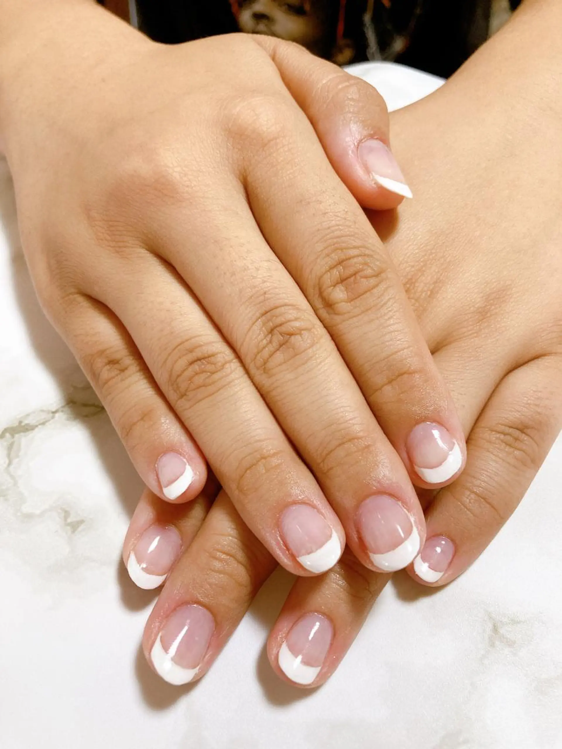 ネイル フレンチネイル ハンドネイル lino  nail リノネイルのネイルデザイン