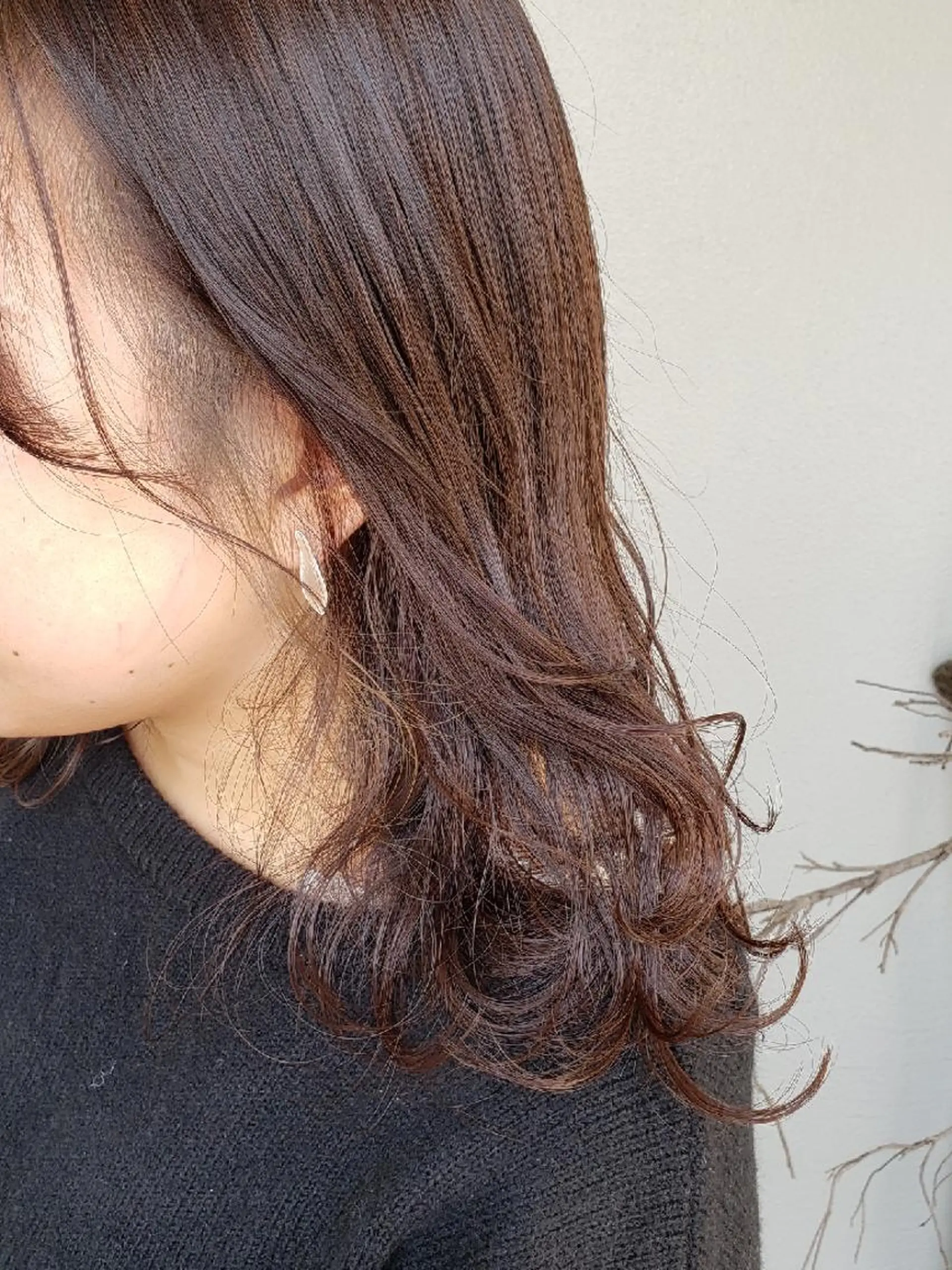 カラー ロング 神谷 涼のヘアスタイル