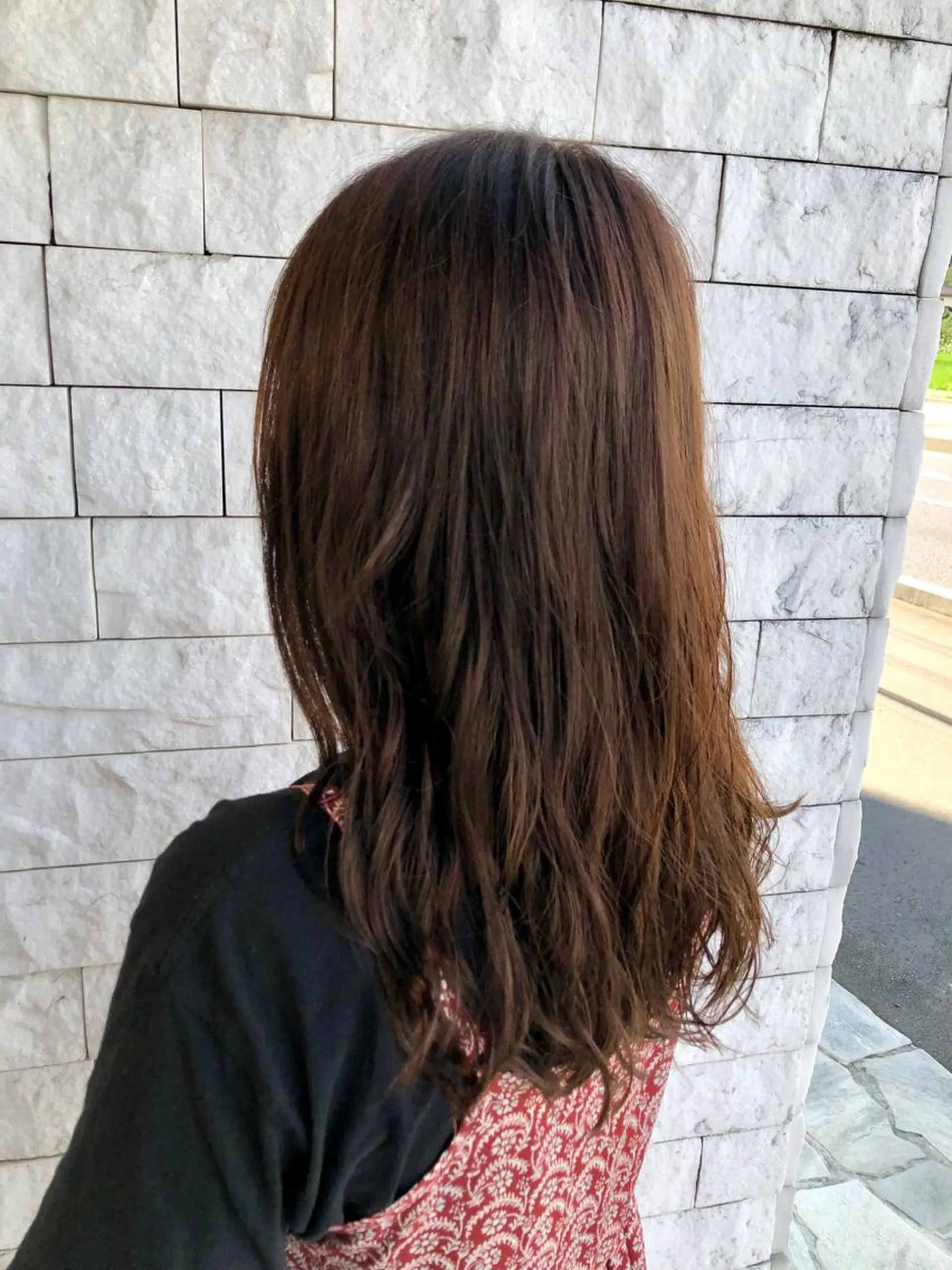 ミディアム カラー アッシュ ベージュカラー ショート/白髪ぼかし 君和田若菜のヘアスタイル