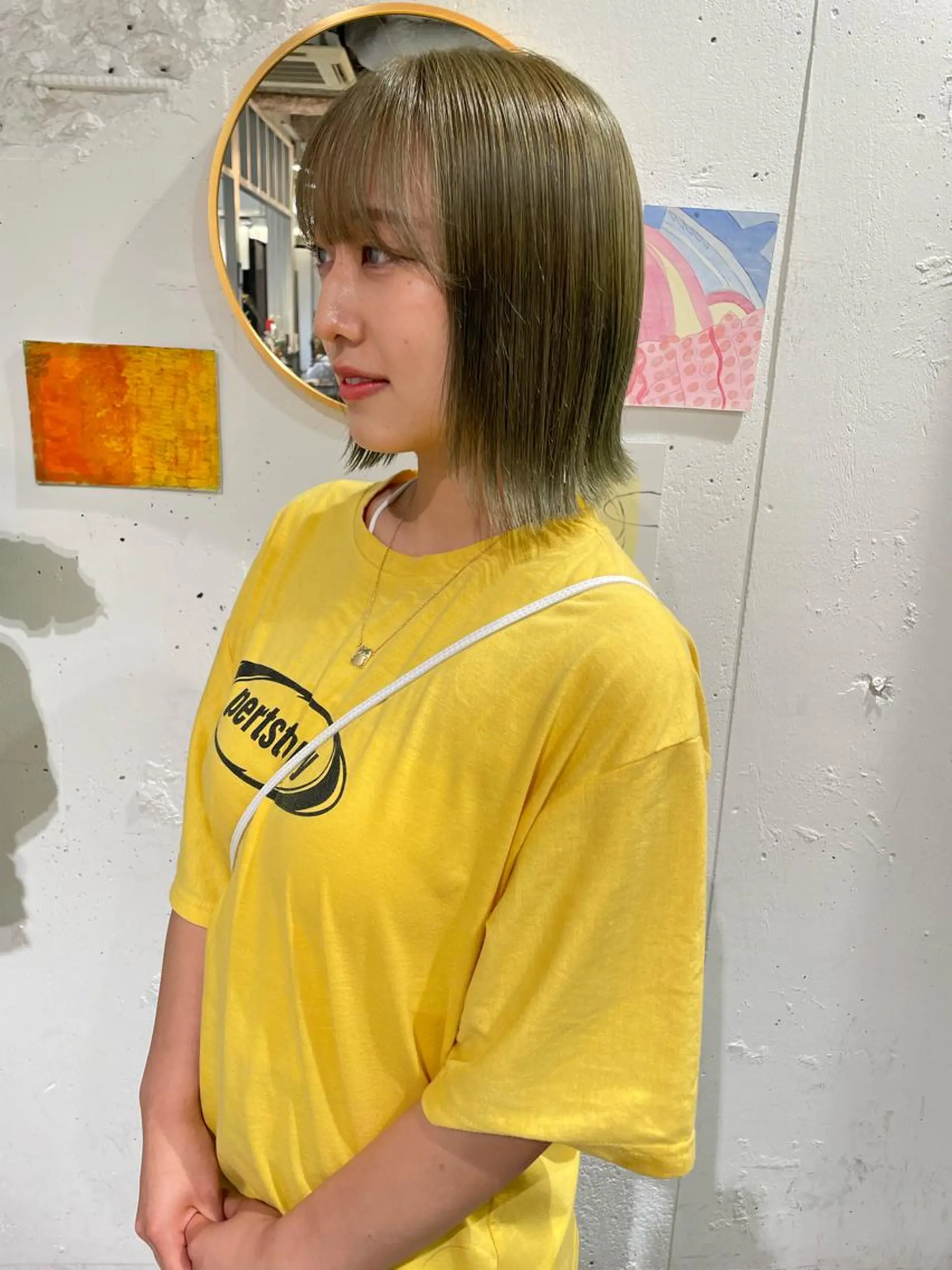 ミディアム 大角  実希のヘアスタイル