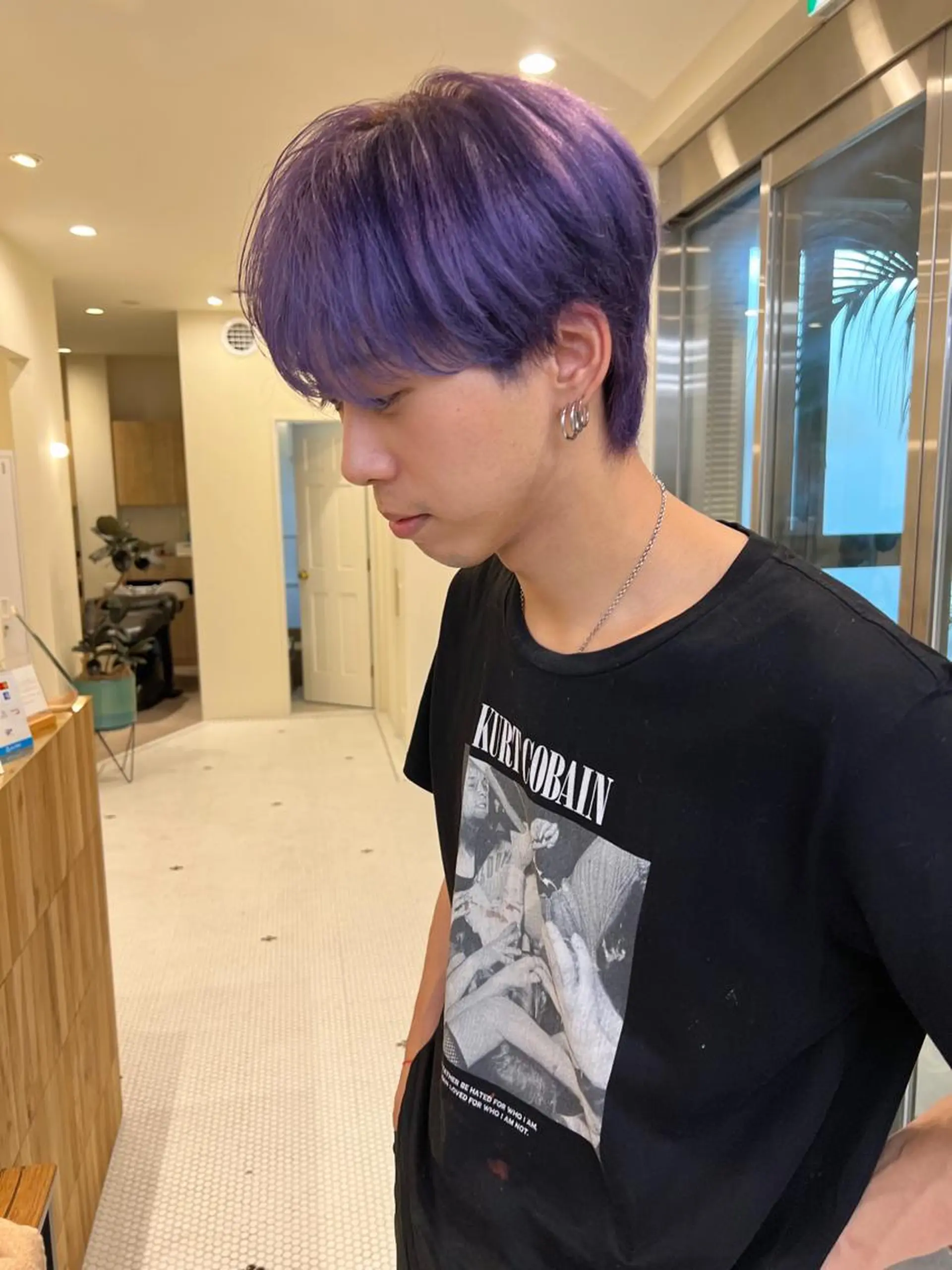 カラー メンズ メンズブリーチ メンズハイトーン ブリーチ ハイトーンカラー 卒業式のヘアスタイル カット ヘアカラー トリートメント belle   表参道　terrace所属・抜きっぱなしブロンド /ハイトーン/カナタのヘアスタイル