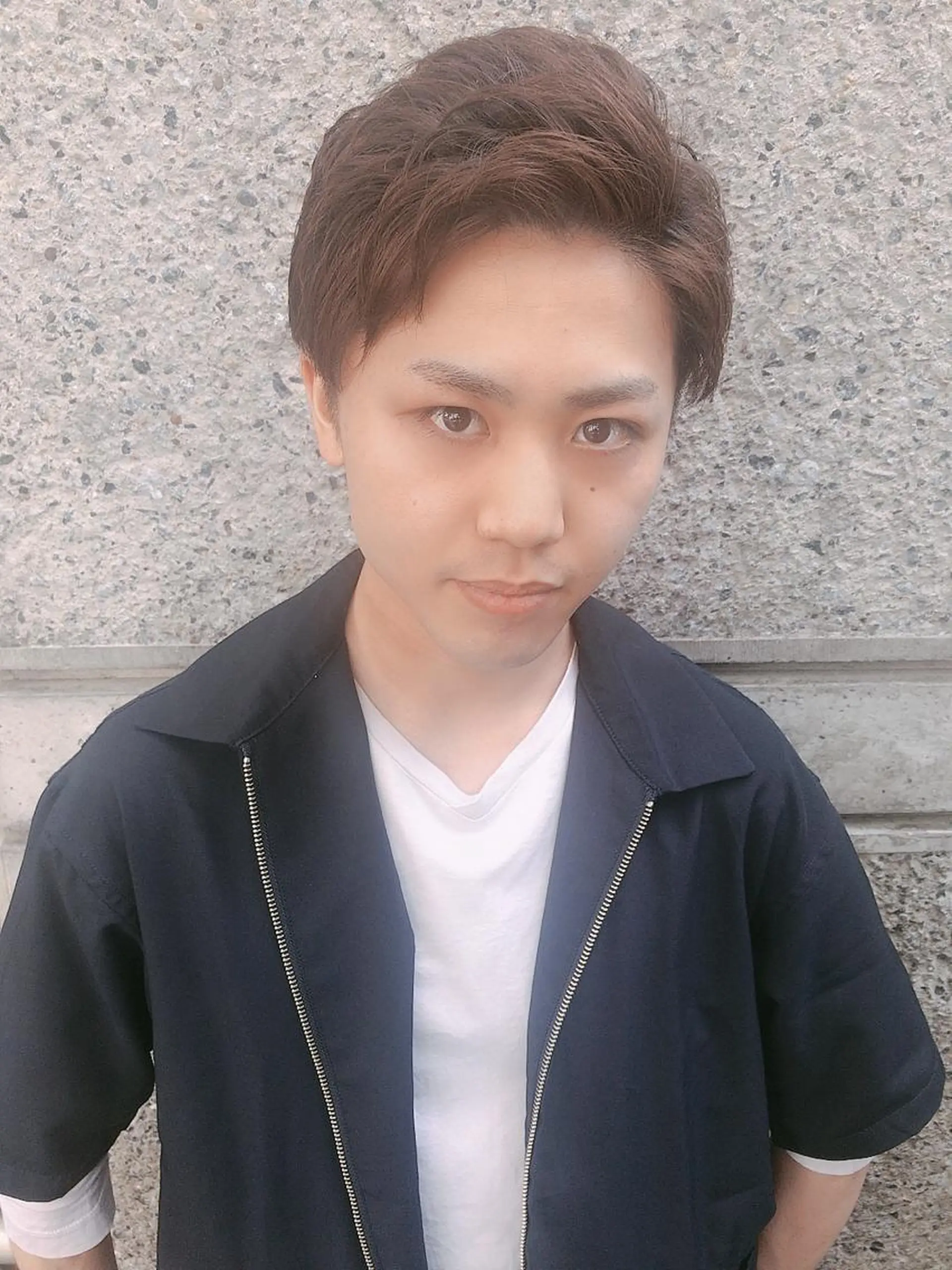 ショート カラー パーマ ヘアアレンジ メンズ アップバング カット CHIC share salon所属・ちこ .のヘアスタイル