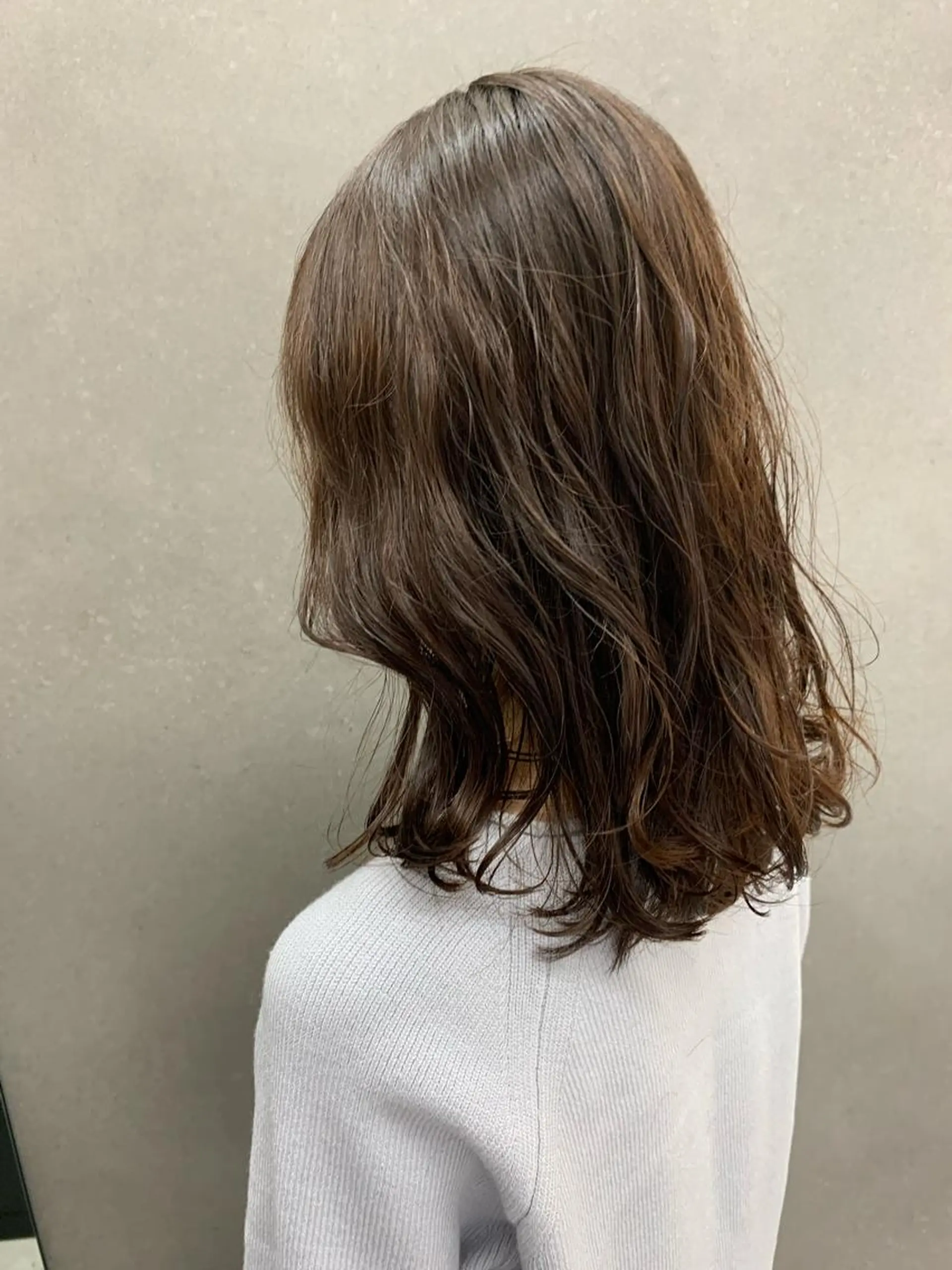 セミロング パーマ 西新/siohair 2nd/石尾刻矢のヘアスタイル