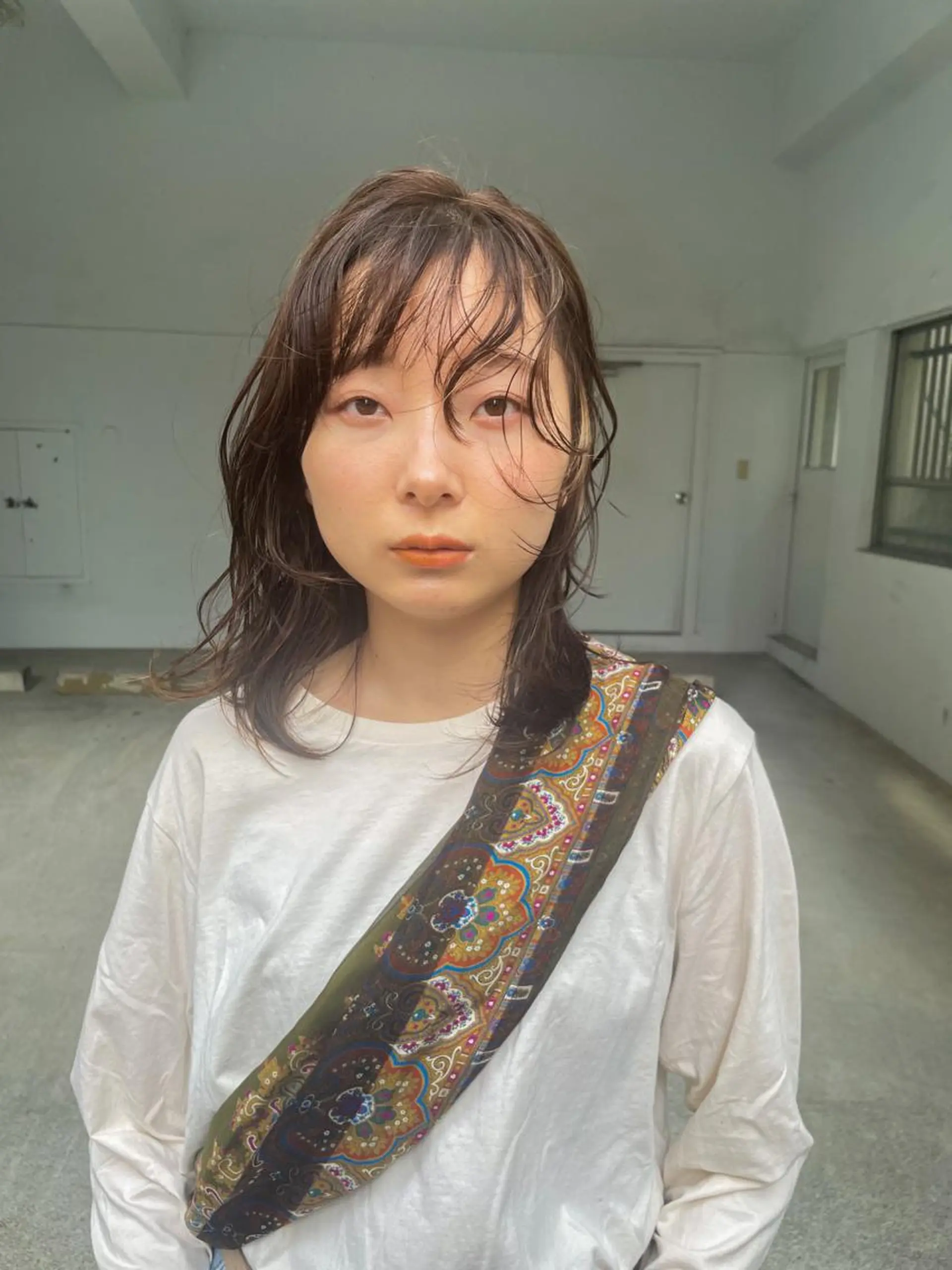 ミディアム カラー カット ヘアカラー 高橋 みく/ minim 暖色のヘアスタイル