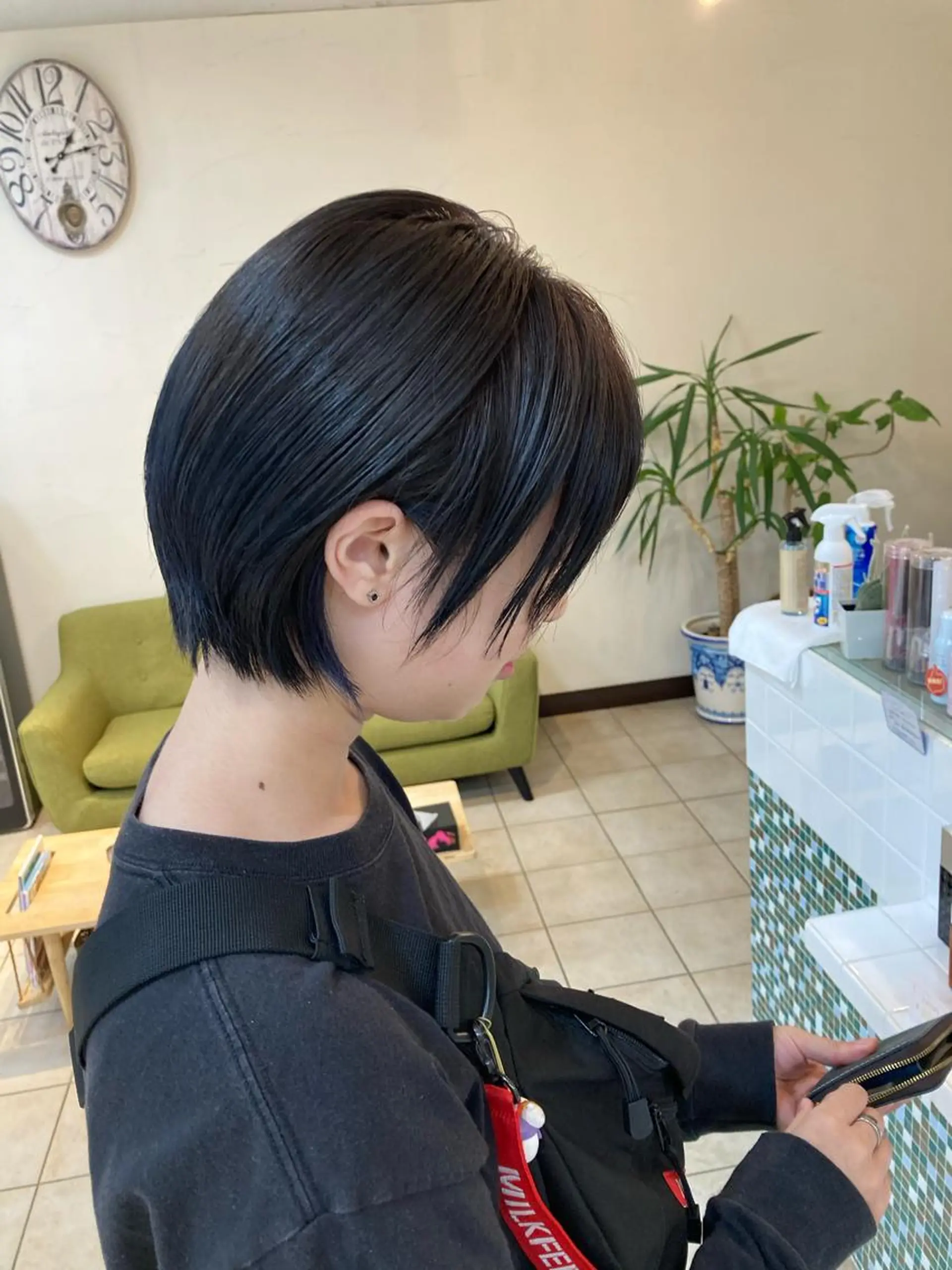 ショート カラー ハイライトカラー ハイライト カット ヘアカラー トリートメント 樋野 亮のヘアスタイル