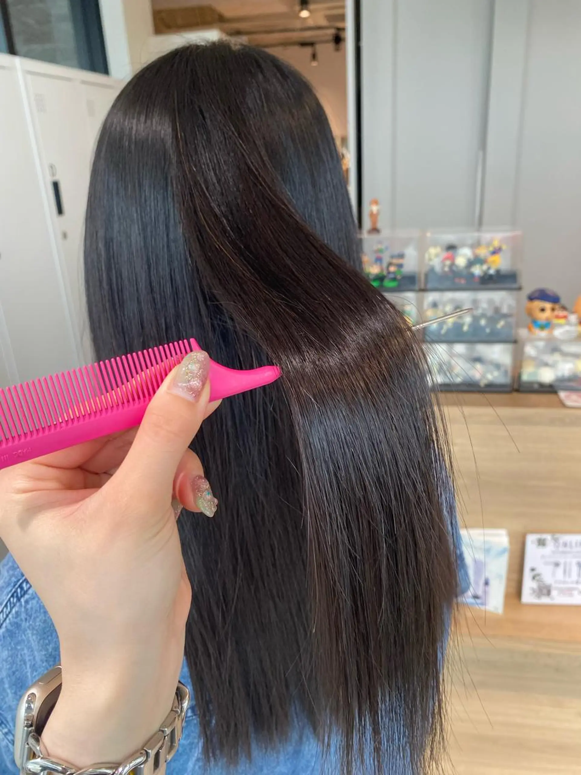 ロング 縮毛矯正 カット 縮毛矯正 オスズ 🎀´-のヘアスタイル