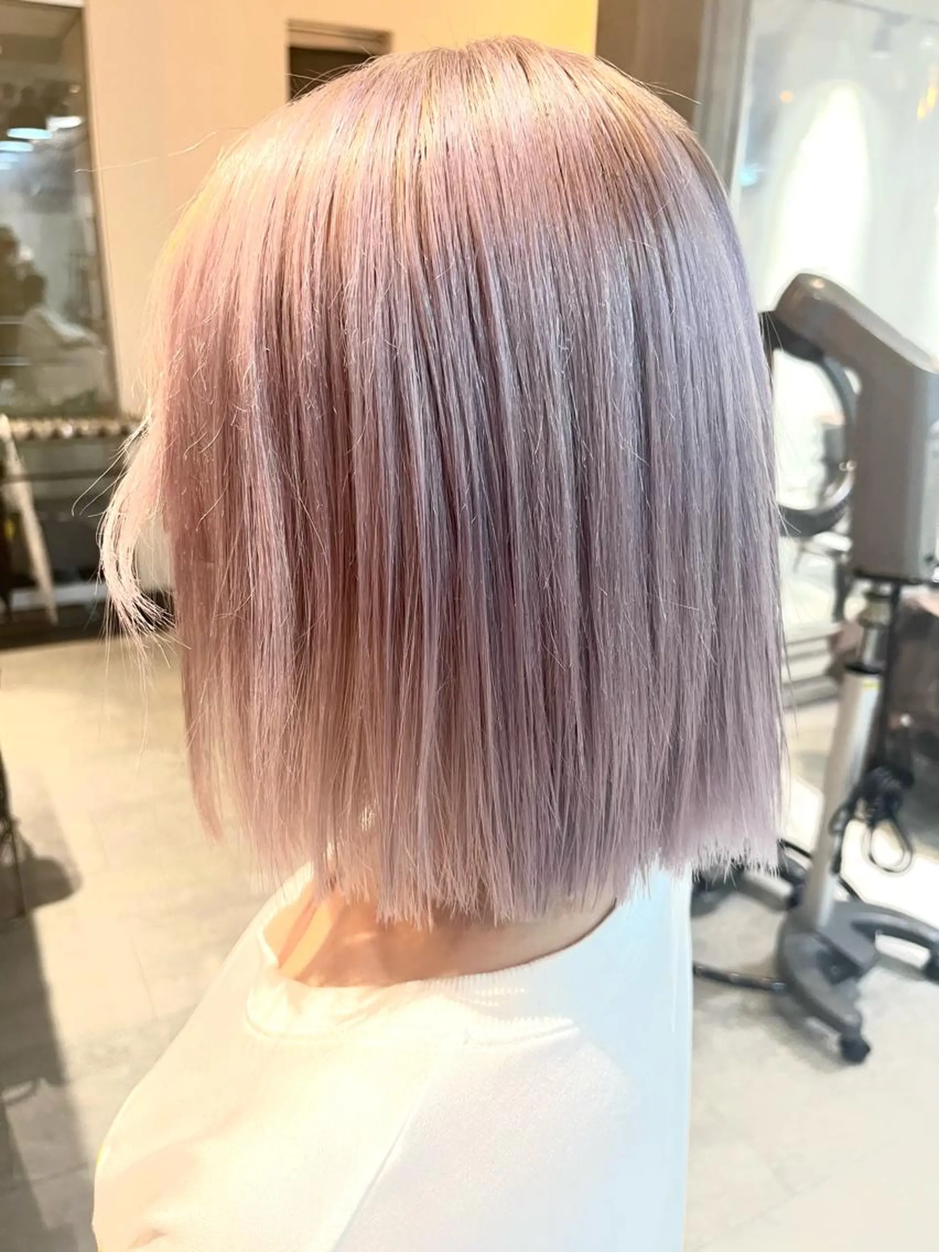 ショート カラー ヘアカラー トリートメント ヘアセット 🎀透明感 カラー🎀ミズキのヘアスタイル