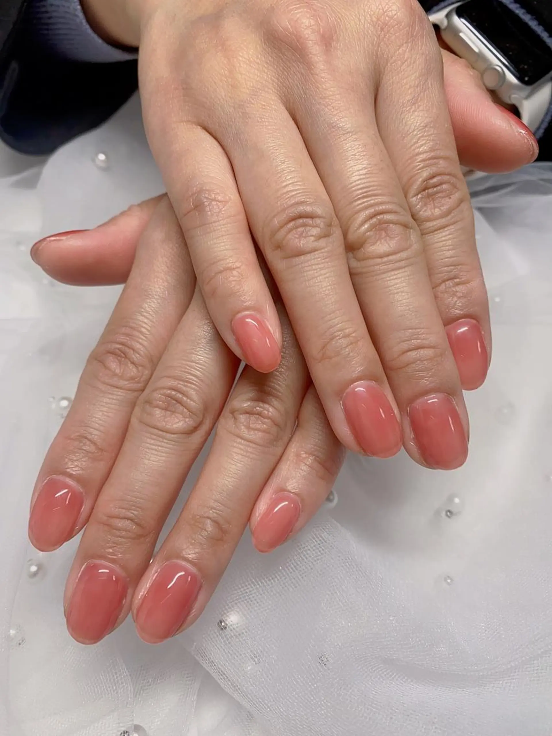 ネイル ガーリー ピンク ハンドネイル Jasmine nailsalon所属・ジャスミン ネイルサロンのネイルデザイン