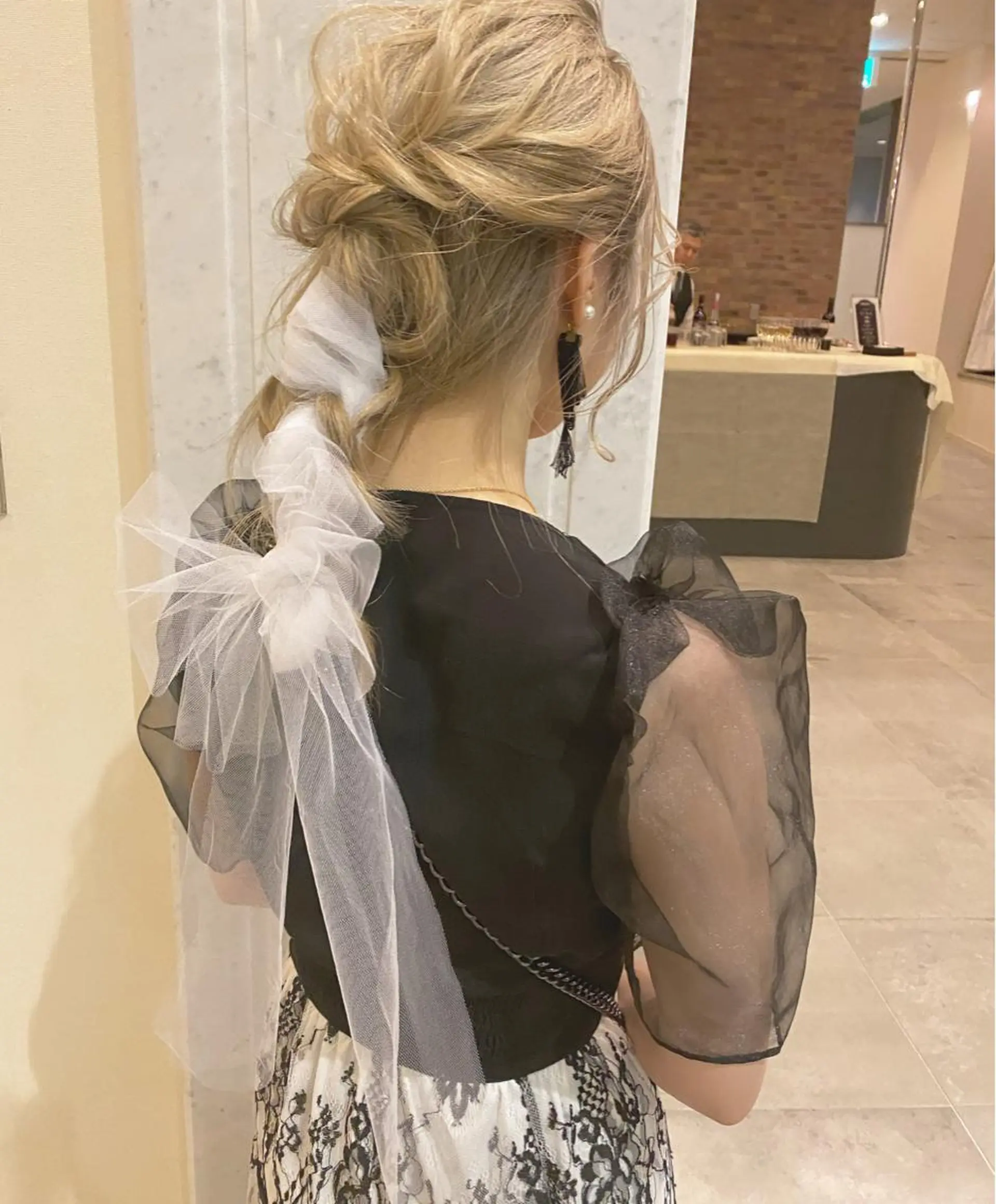 セミロング カラー パーマ ヘアアレンジ メンズ キッズ ネイル マツエク・マツパ ヘアセット モリモト サナのヘアスタイル