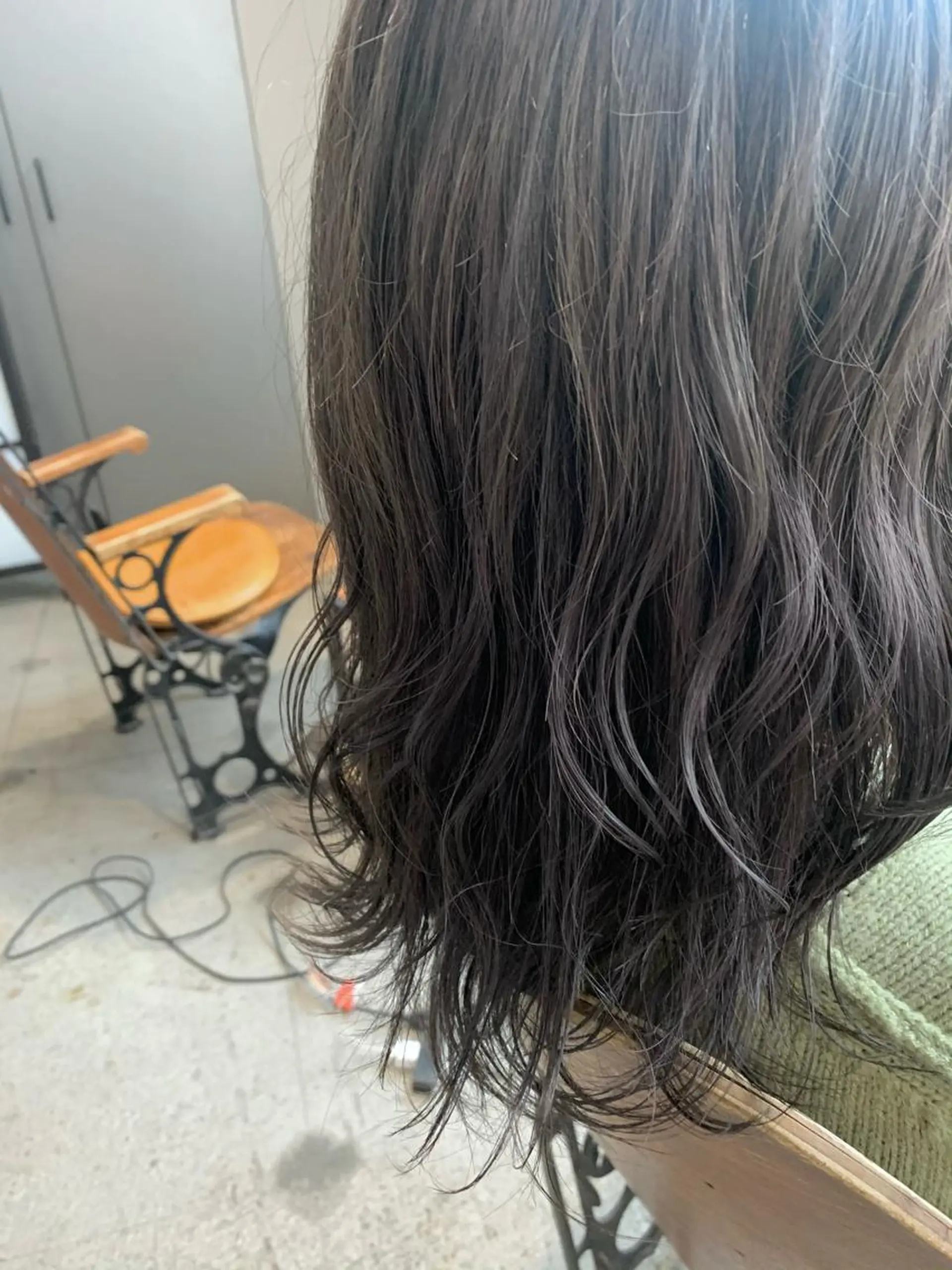 ミディアム カラー ヘアアレンジ グレージュ ヘアカラー トリートメント 似合わせ×美髪改善✨ Yutoのヘアスタイル