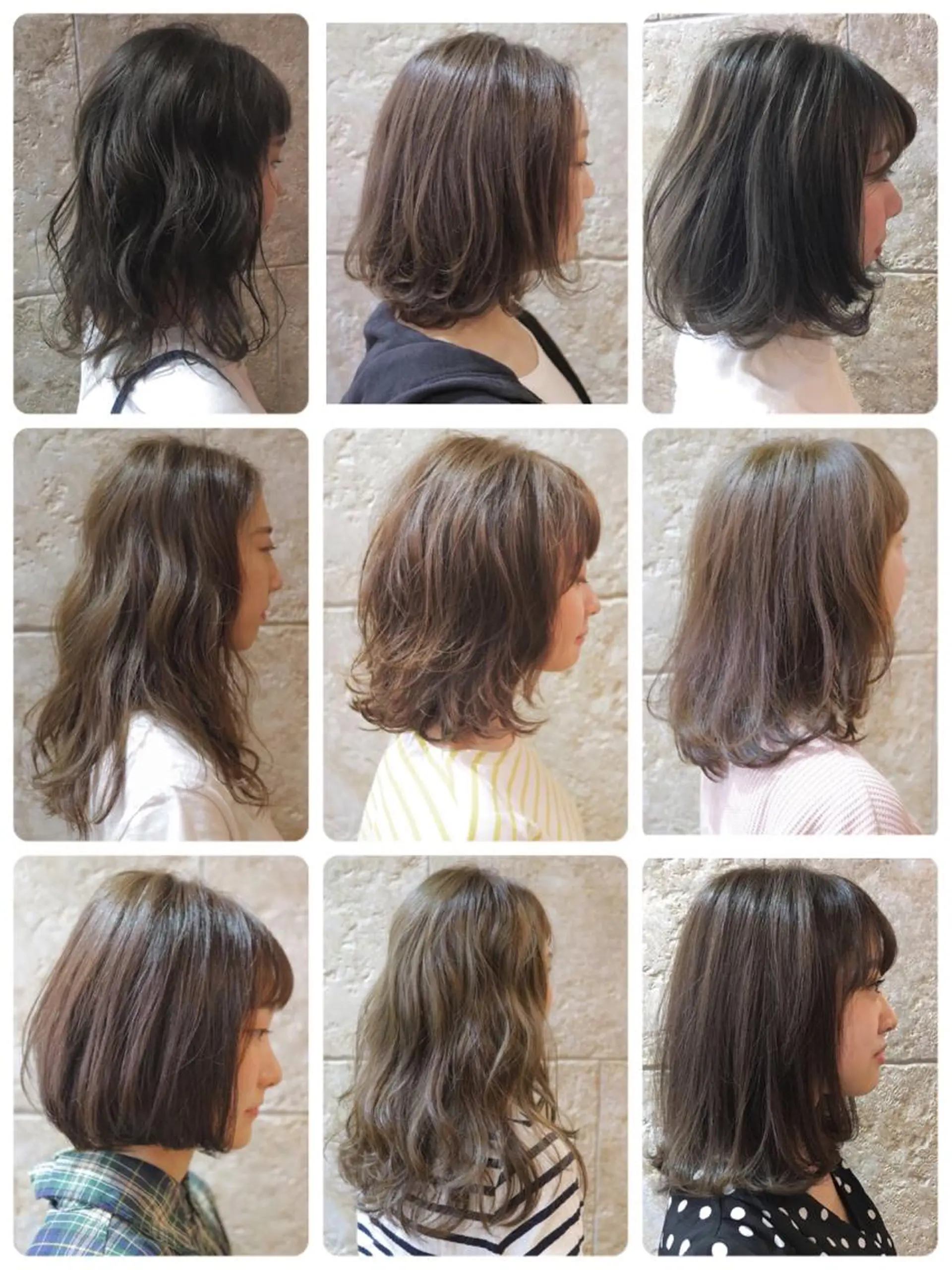 カラー アッシュ ベージュカラー フォギーベージュ ラベンダーカラー ボブ カット ヘアカラー トリートメント 斉藤 貴也のヘアスタイル