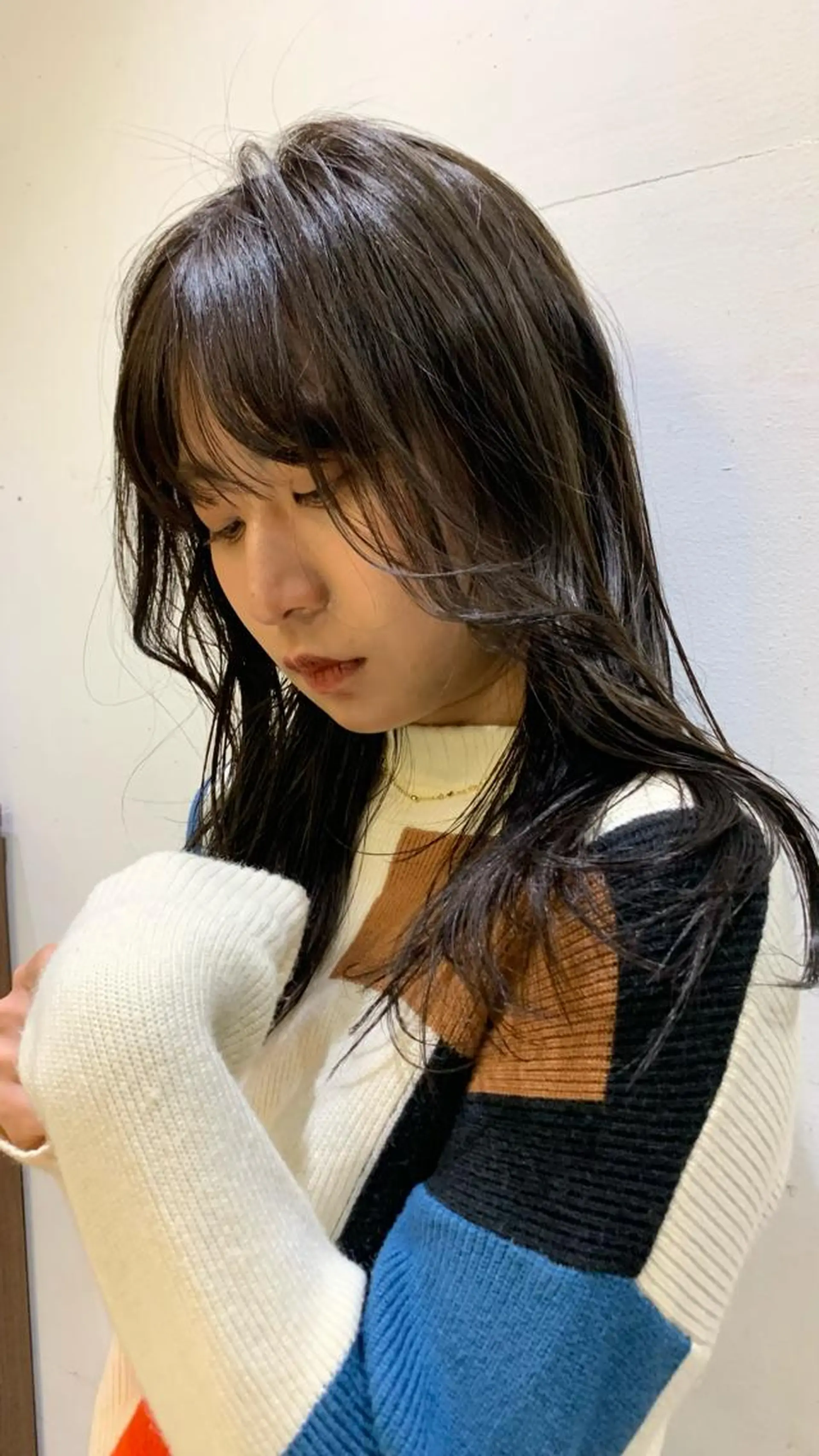 ミディアム タンバルモリパーマ 礒井メンキのヘアスタイル