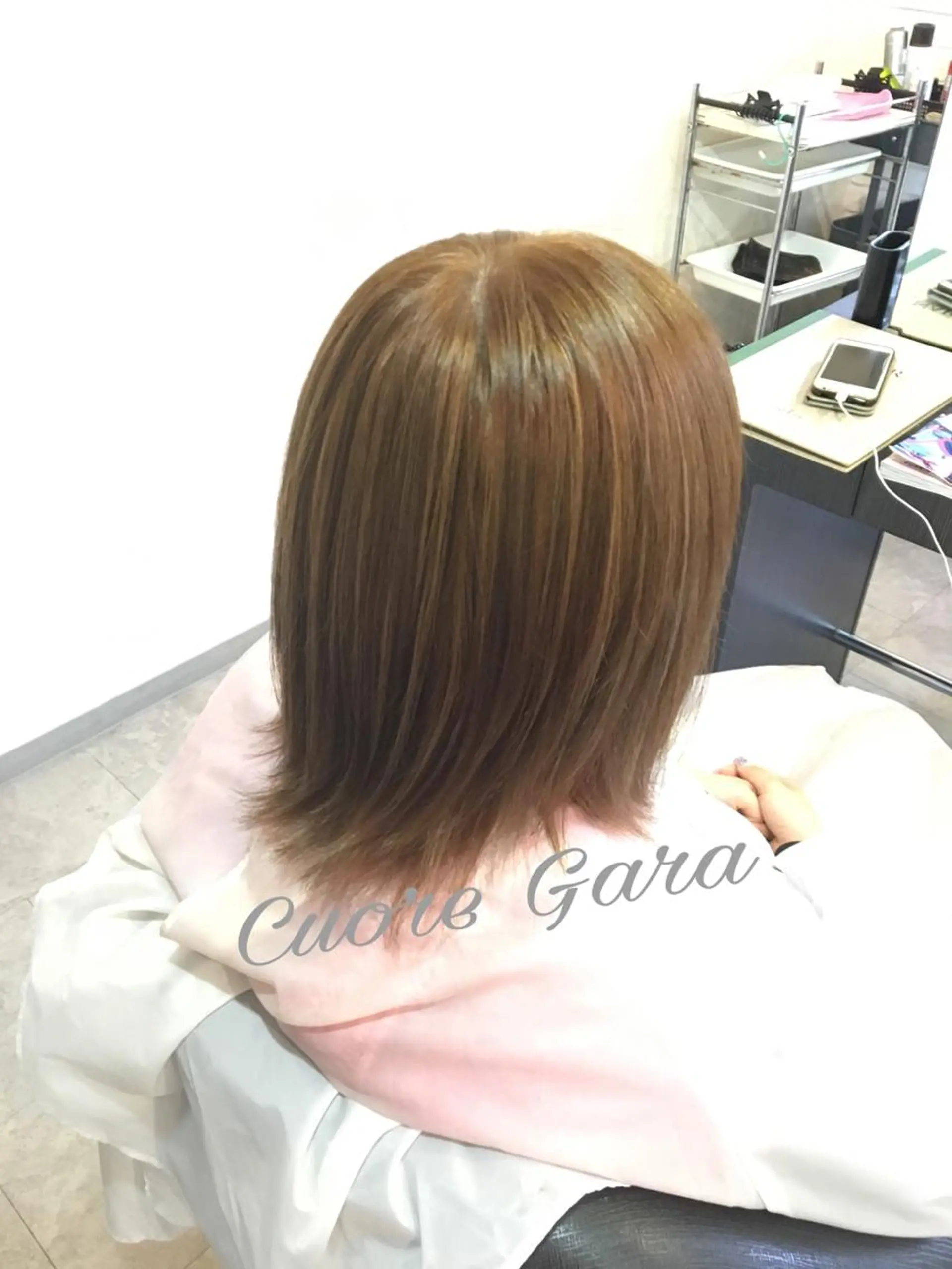 ミディアム カラー メッシュ 💓シールエクステ ルミエールのヘアスタイル