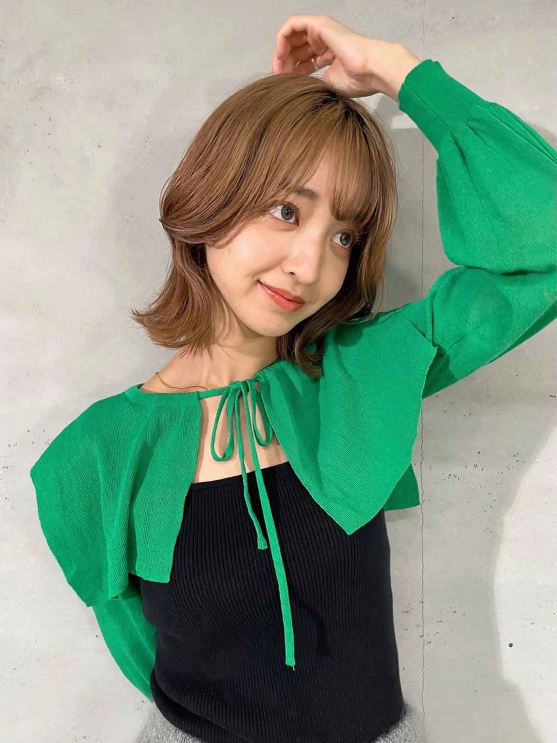 ミディアム カラー unico.所属・韓国ヘア/暖色カラー 新美多英のヘアスタイル