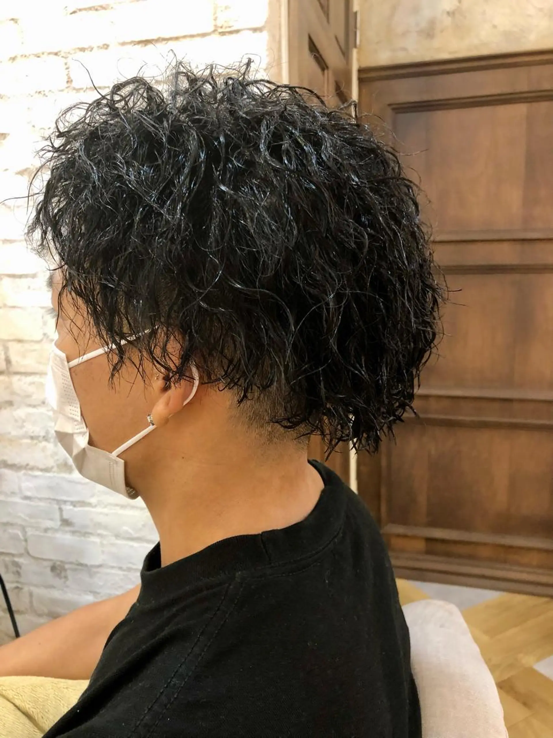 ショート パーマ メンズ メンズパーマ メンズツイストパーマ ツイストパーマ Carina所属・セン北徒歩５分 キシタクのヘアスタイル