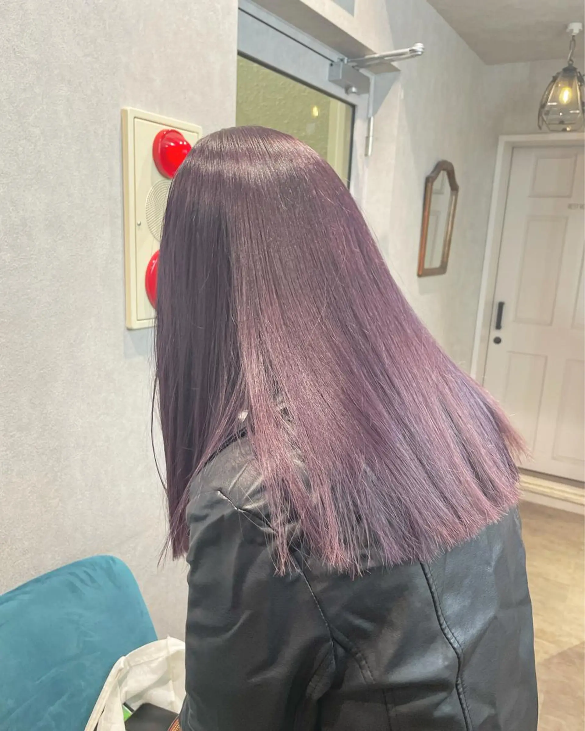 ロング カラー ヘアアレンジ ラベンダーカラー トリートメント トレンドlayer cut💐mihoのヘアスタイル