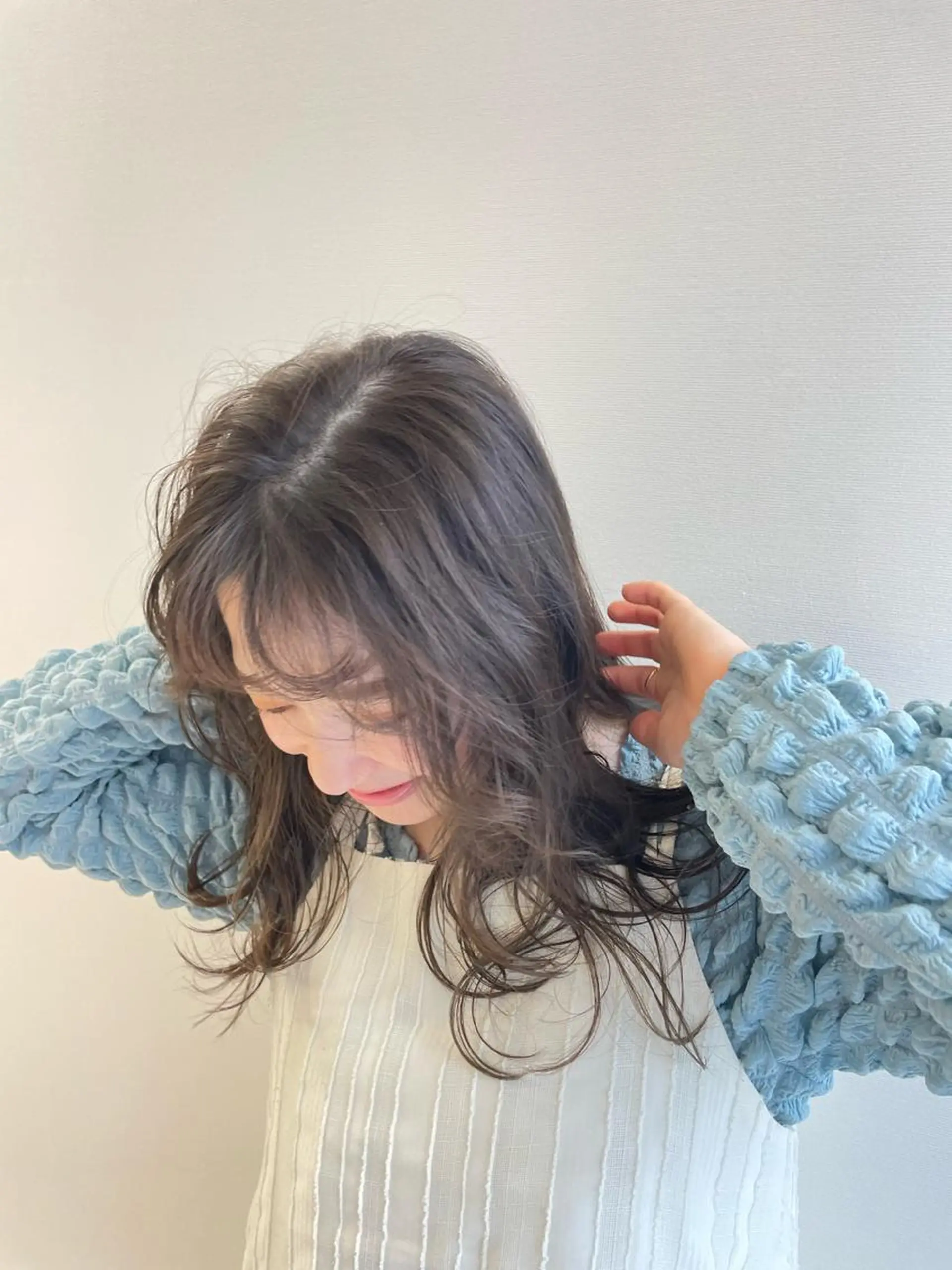 セミロング 井上 ほのかのヘアスタイル