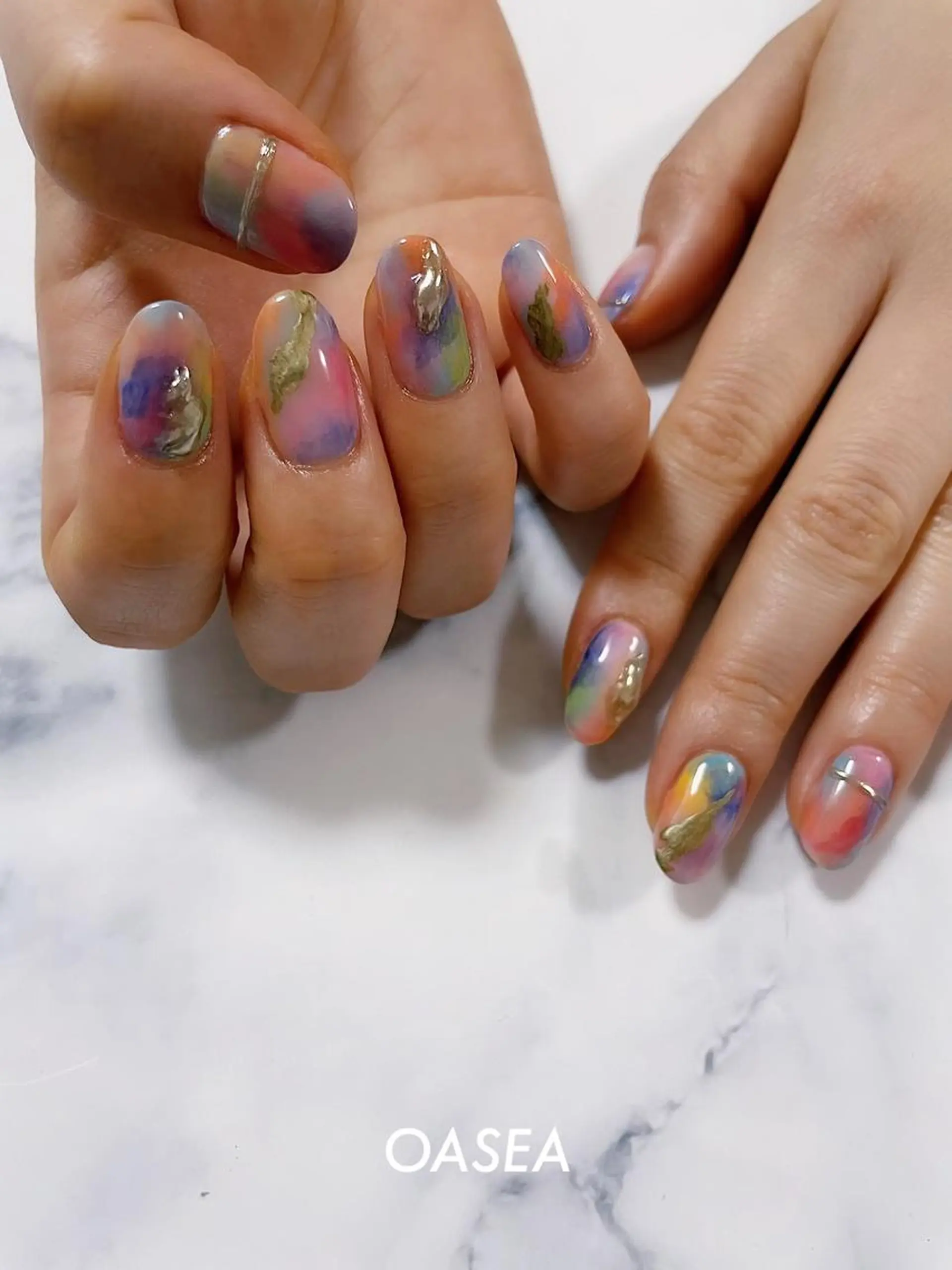 ネイル ハンドネイル 🌞💜 KAORI 🌴のネイルデザイン