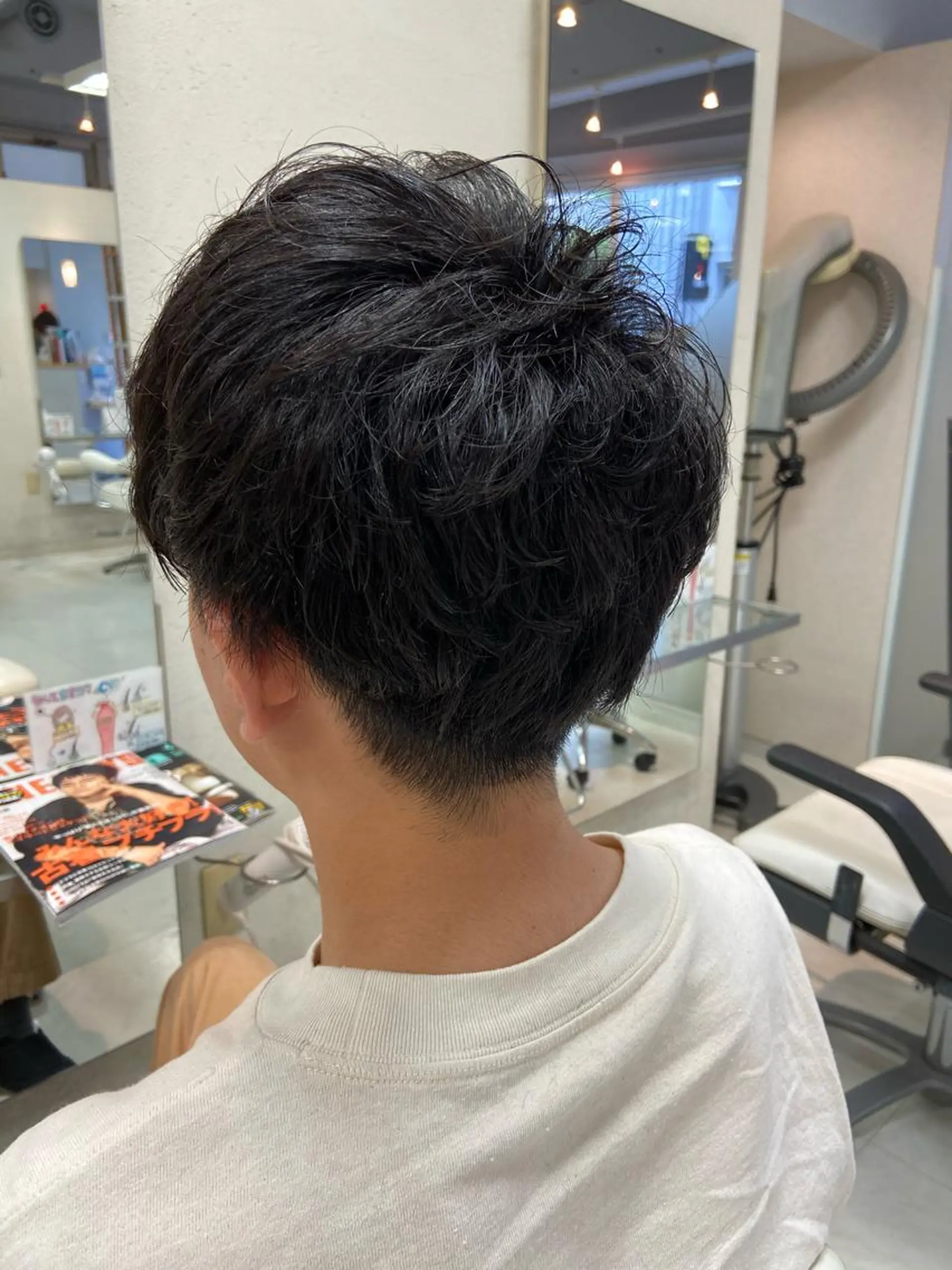 パーマ メンズ カット パーマ 菊地 美憂のヘアスタイル