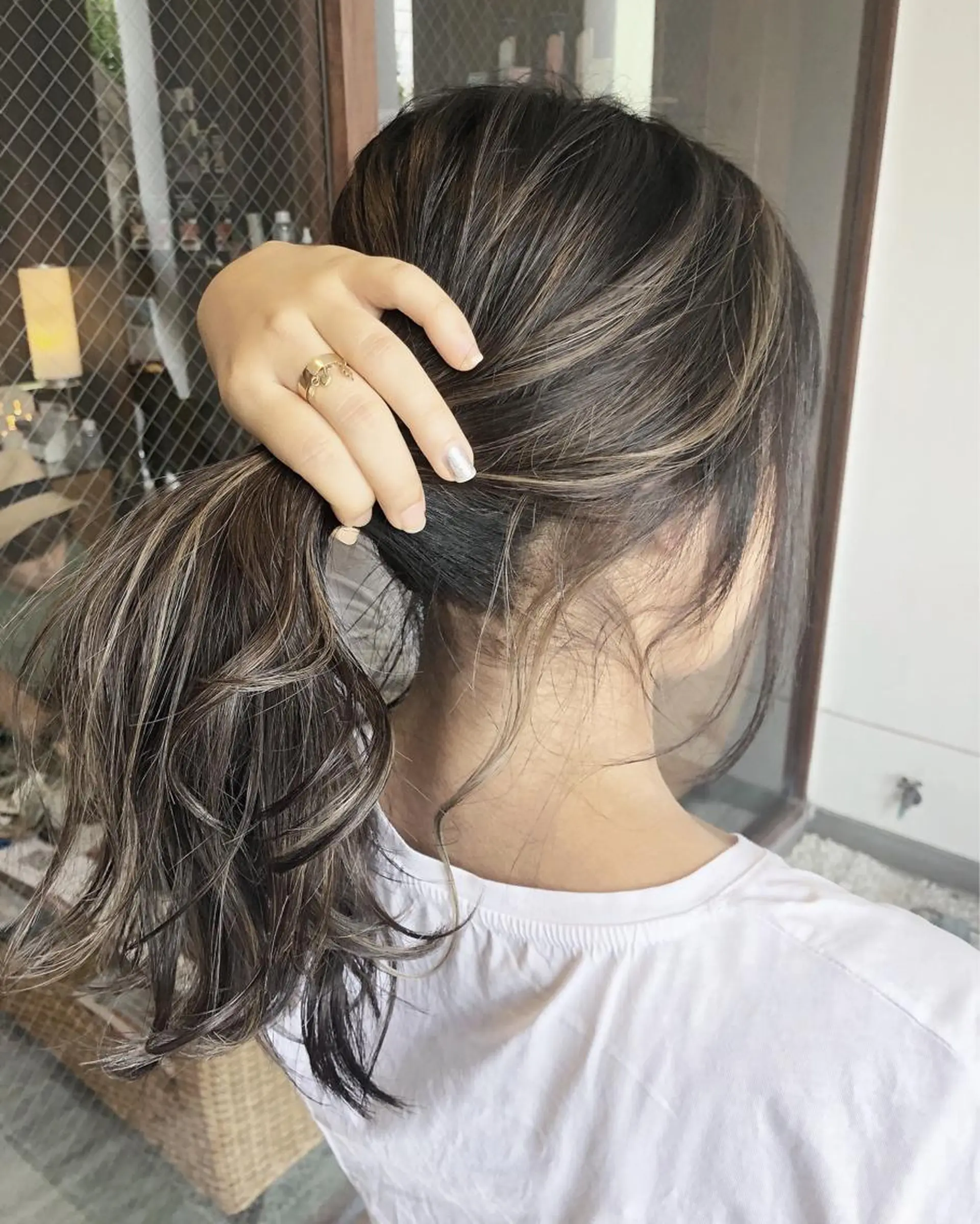 セミロング 具志 正太のヘアスタイル